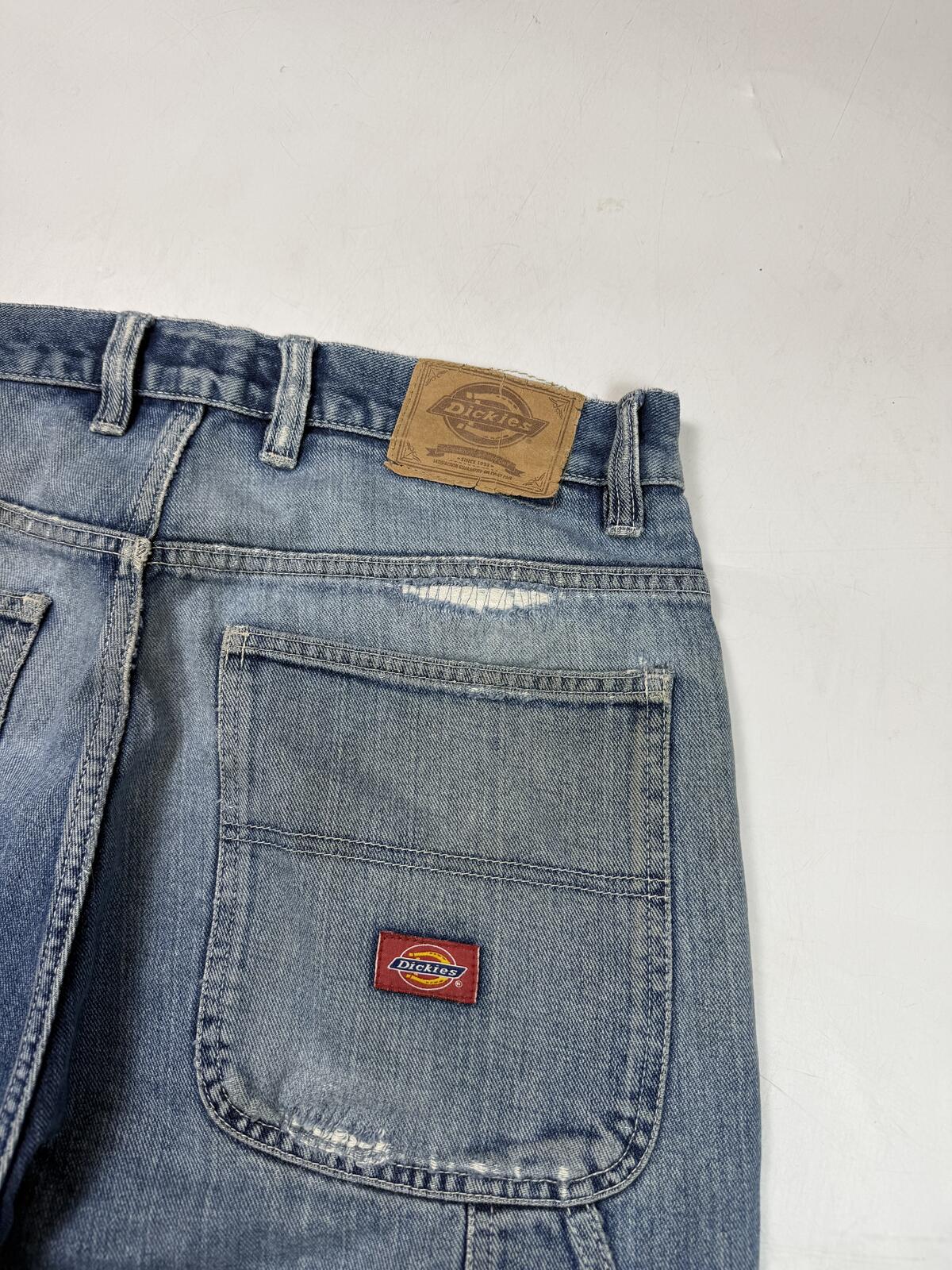Vintage Dickies baggy carpenter denim jorts (W34)