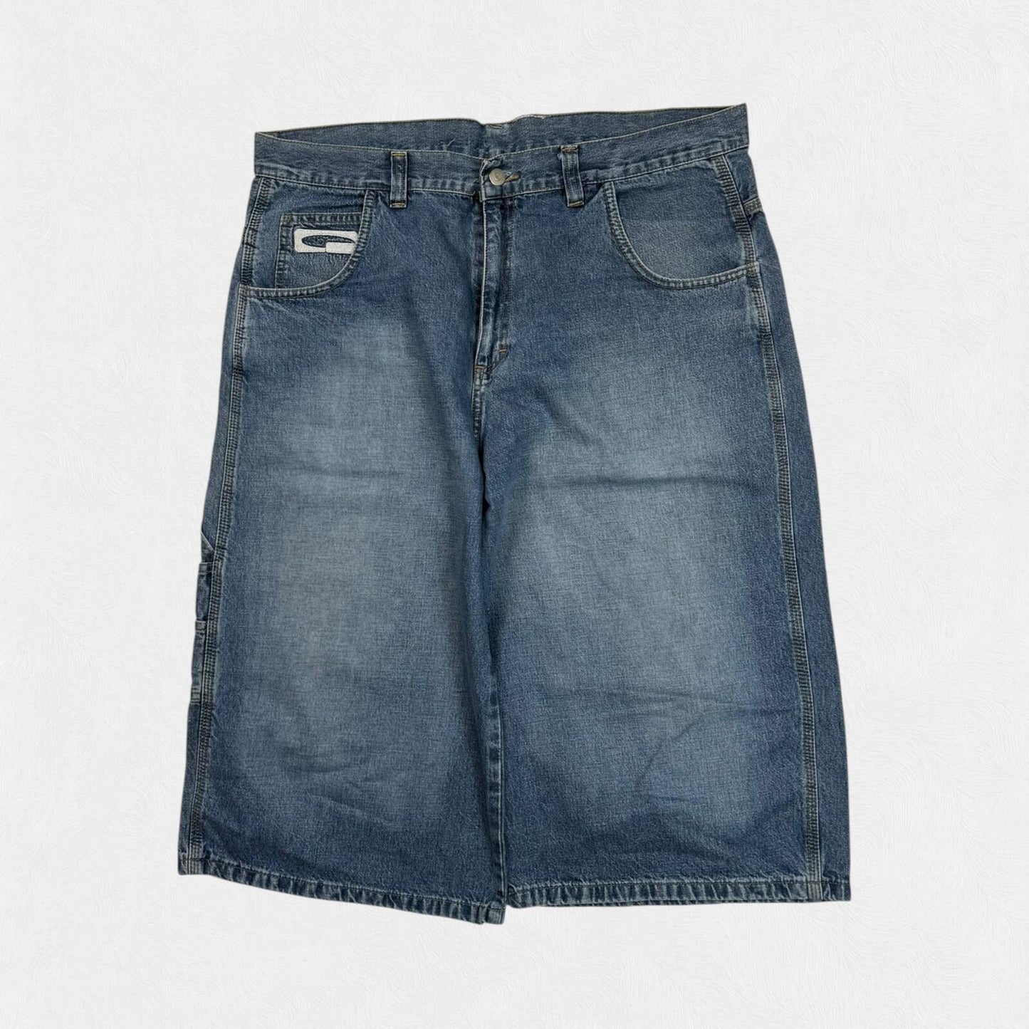 Vintage Globe baggy hip hop carpenter denim shorts (W38)