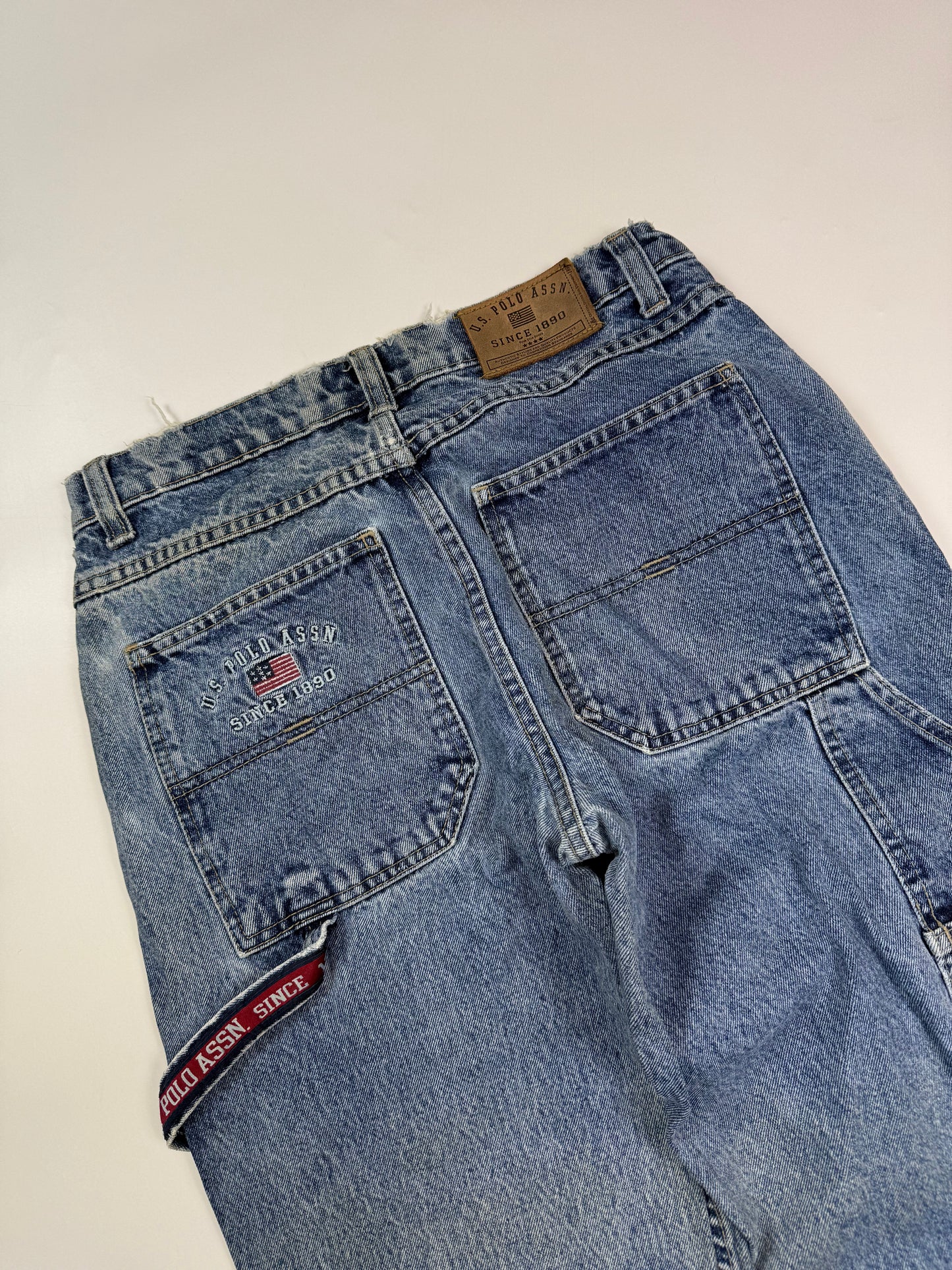 Vintage US Polo ASSN baggy carpenter jeans (W28)