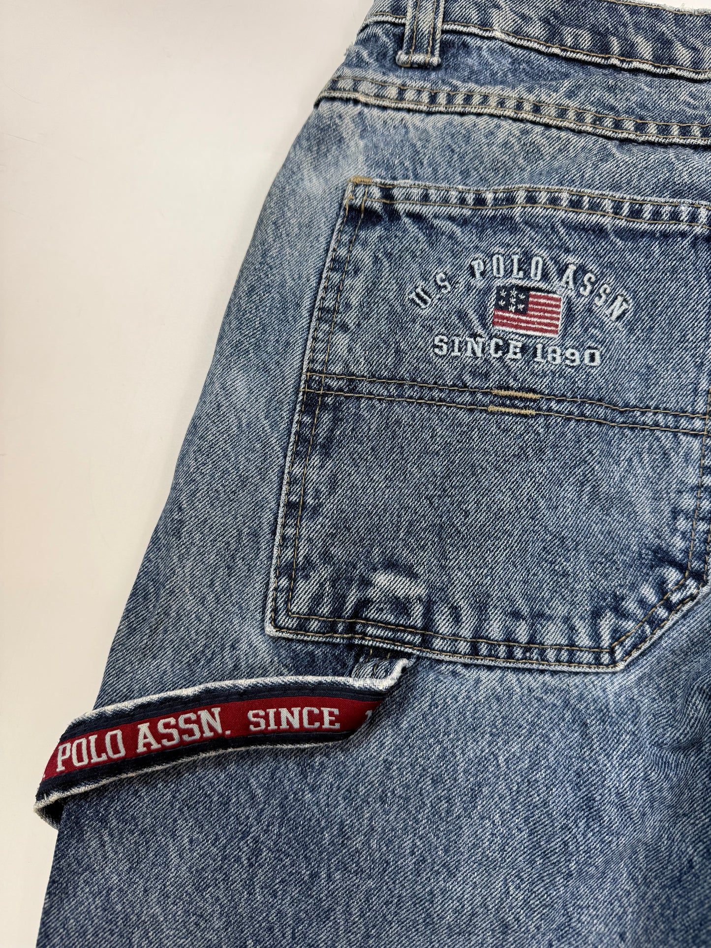 Vintage US Polo ASSN baggy carpenter jeans (W28)
