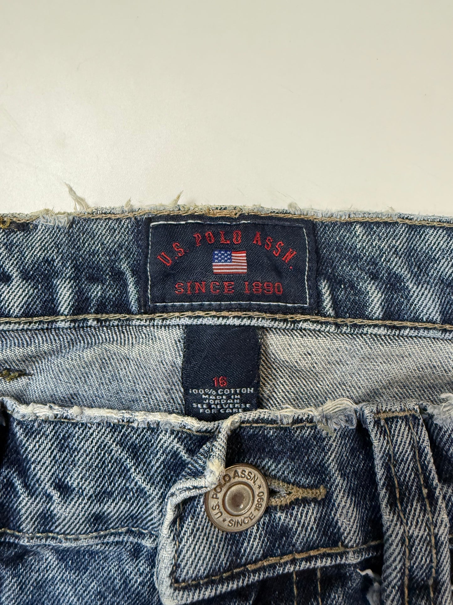 Vintage US Polo ASSN baggy carpenter jeans (W28)