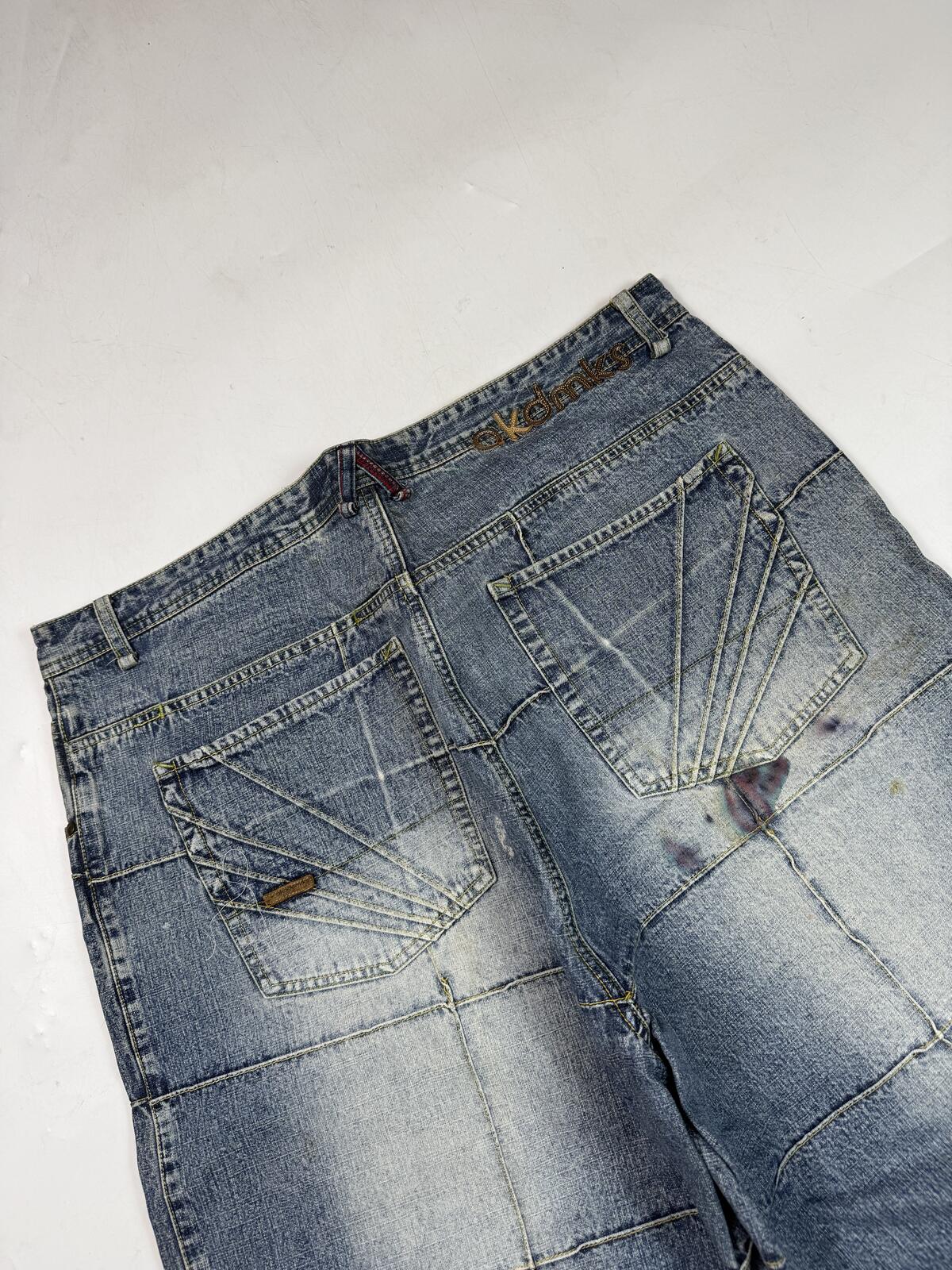 Vintage Akademiks baggy hip hop denim jean shorts (W40)