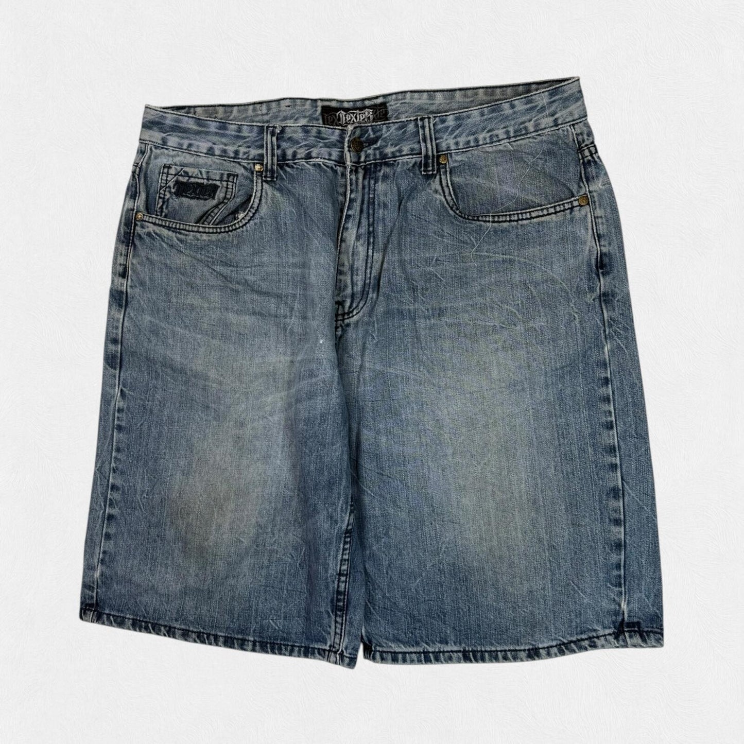 Vintage Y2K baggy hip hop denim jean shorts (W38)