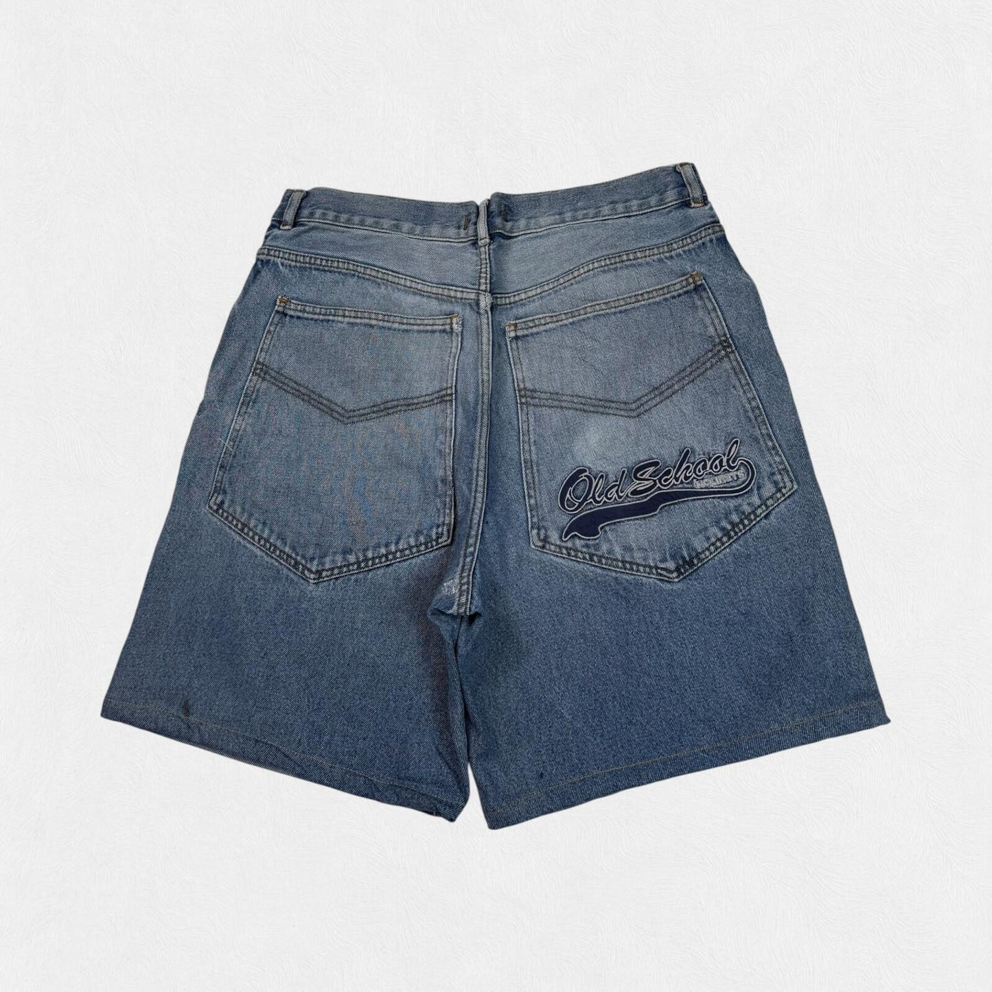 Vintage Y2K wide leg baggy hip hop jorts (W32)