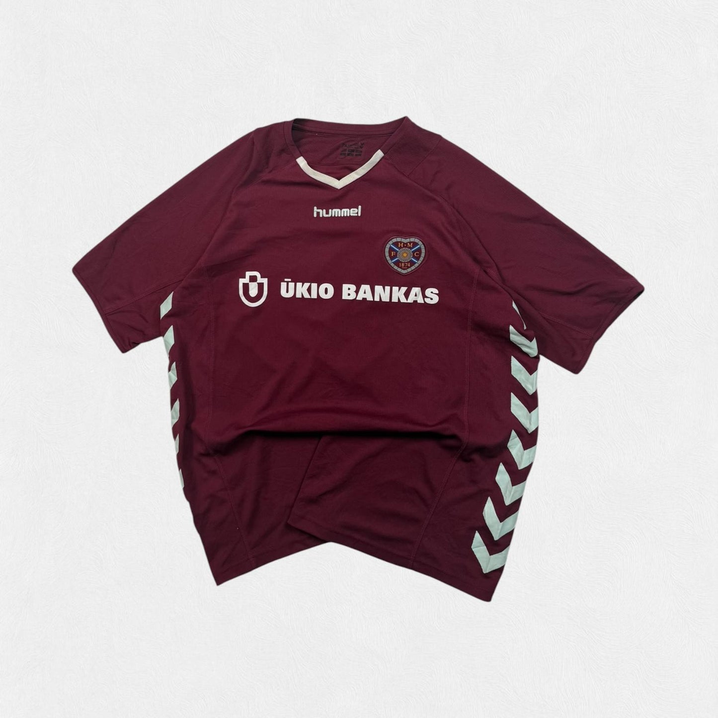 Vintage Hearts of Midlothian 2005/06 Hummel football shirt (XL)