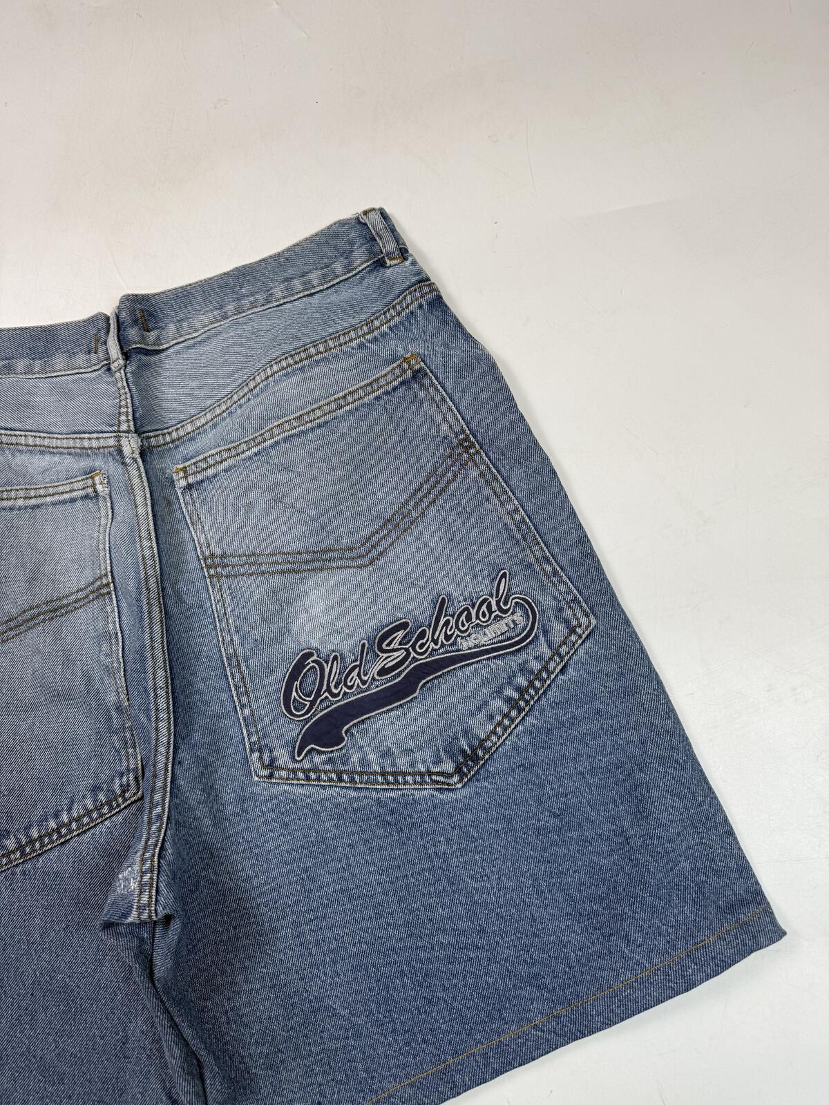 Vintage Y2K wide leg baggy hip hop jorts (W32)