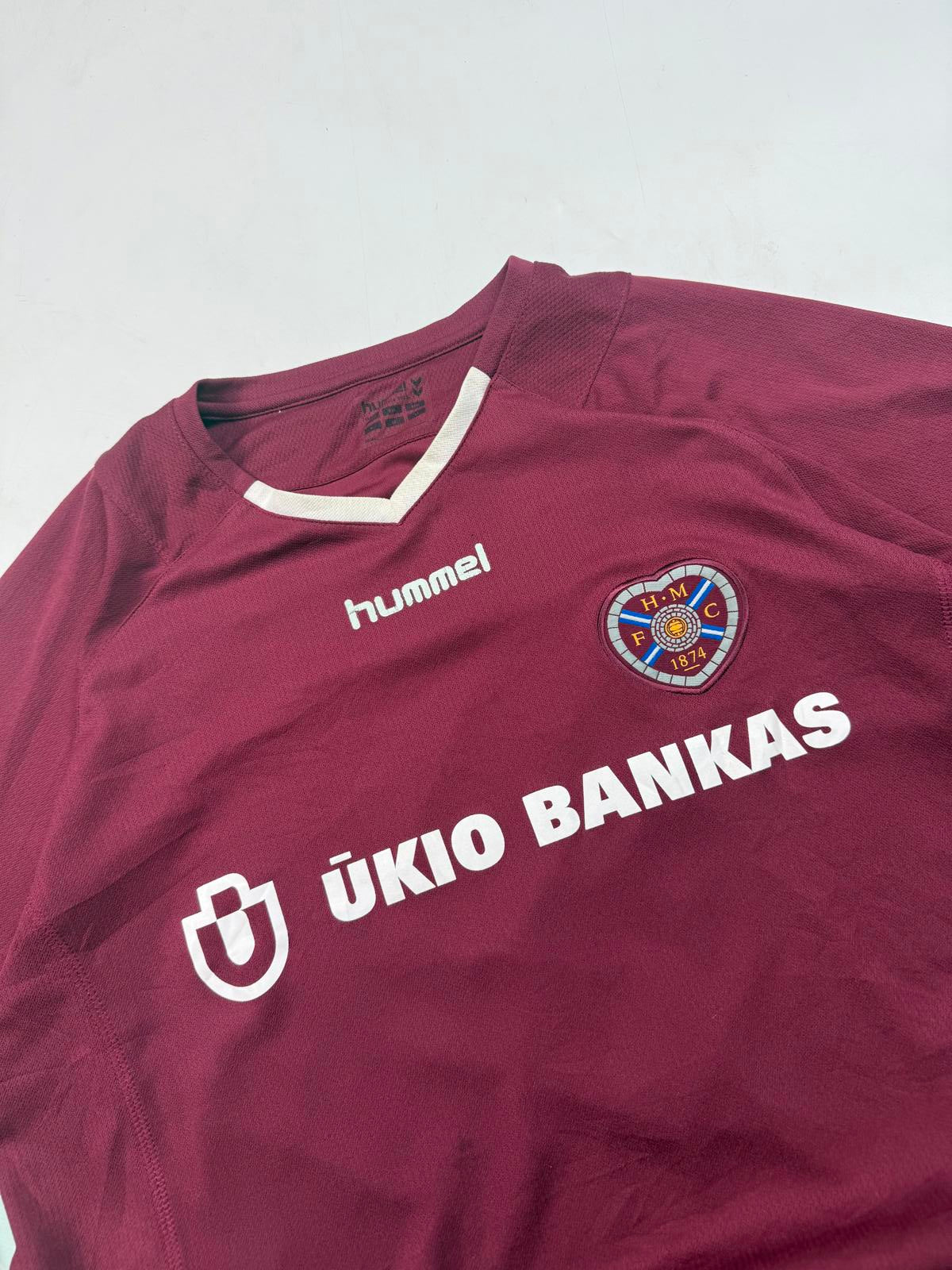 Vintage Hearts of Midlothian 2005/06 Hummel football shirt (XL)