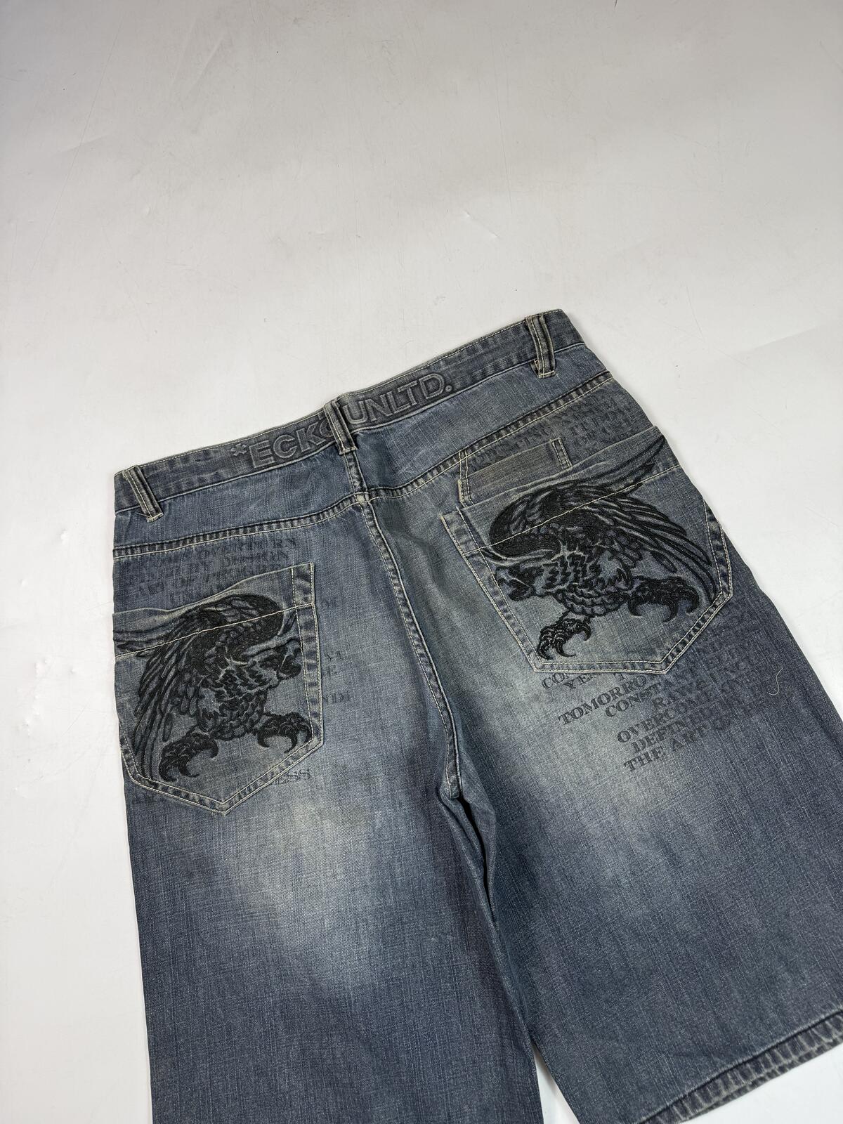 Vintage Ecko Unltd baggy hip hop jorts (W36)