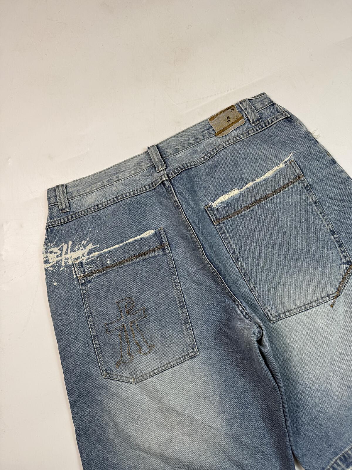 Vintage Y2K baggy hip hop jorts (W36)