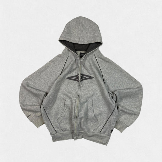Vintage Umbro centre logo full zip hoodie (M)