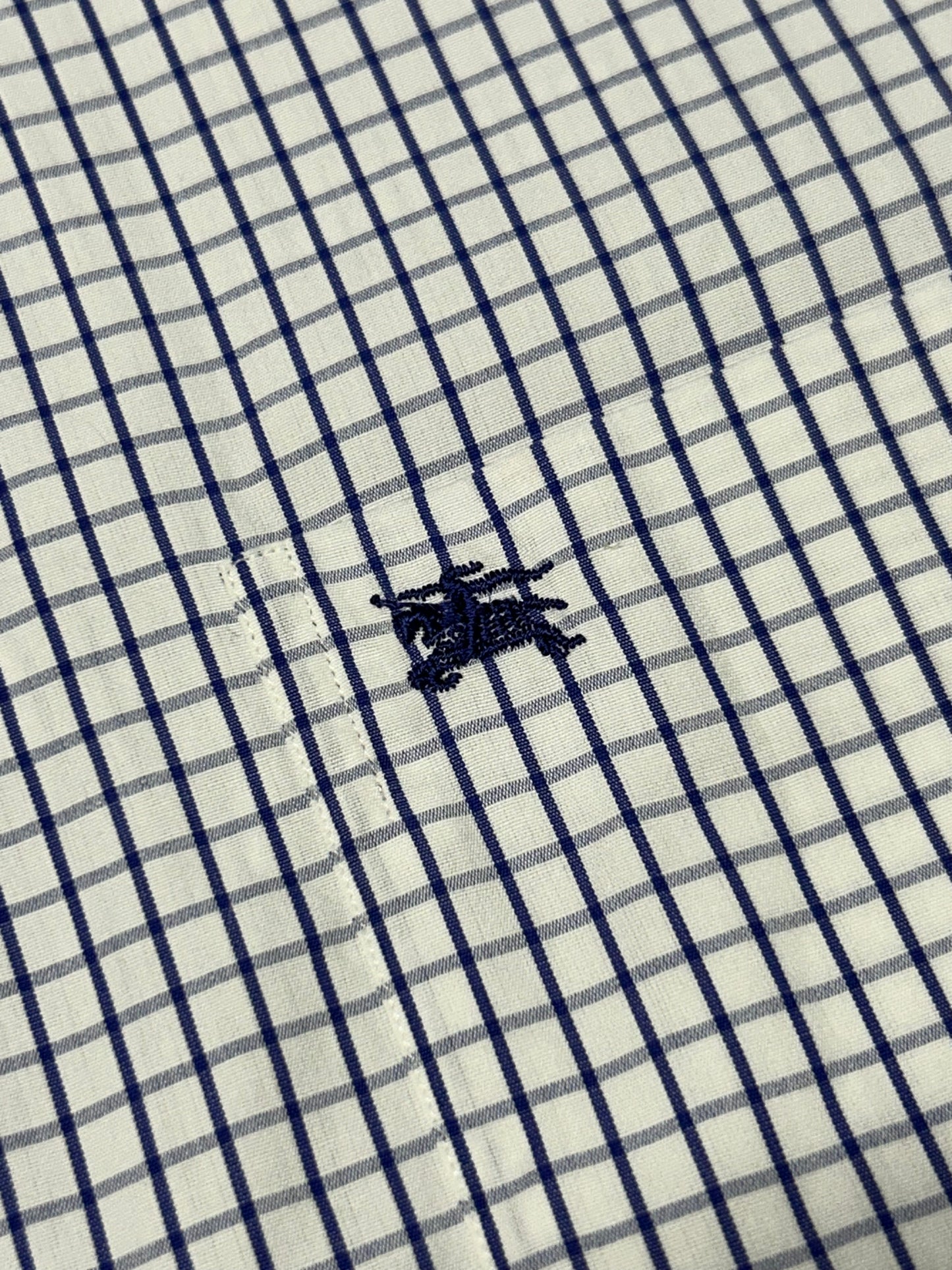 Burberry short sleeve check shirt (L)