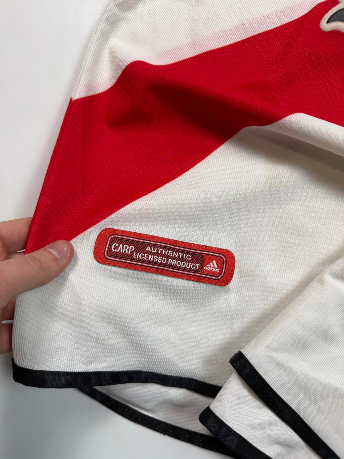 Vintage River Plate 2000-02 Adidas football shirt (L)