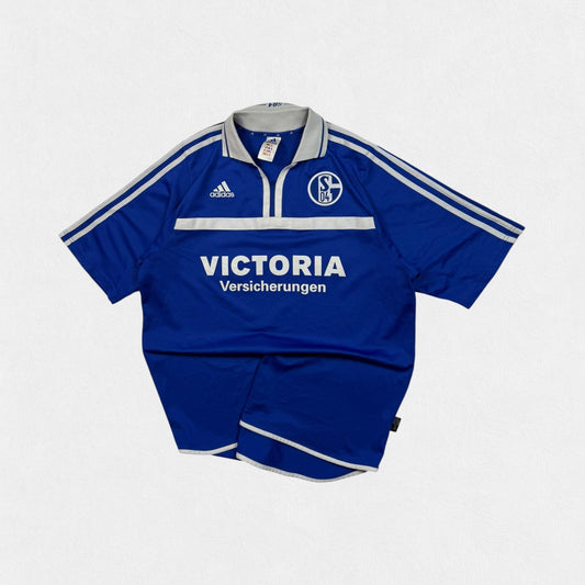 Vintage Schalke 2001/02 Adidas home football shirt (L)