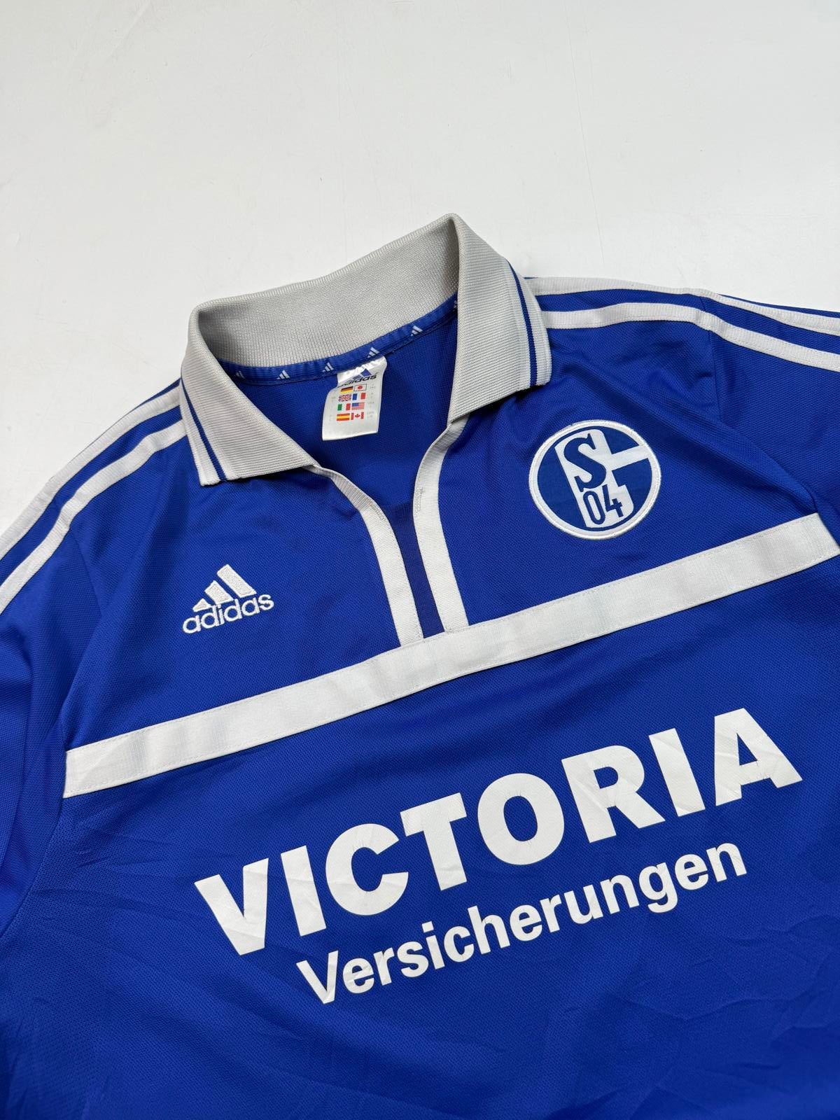 Vintage Schalke 2001/02 Adidas home football shirt (L)