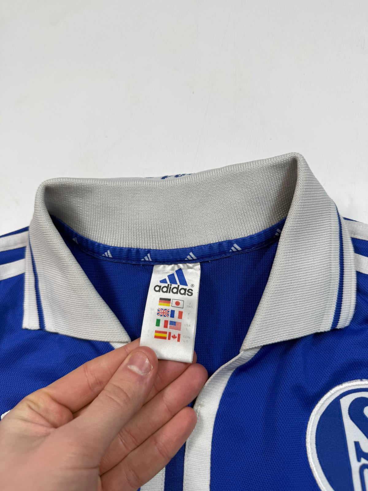 Vintage Schalke 2001/02 Adidas home football shirt (L)