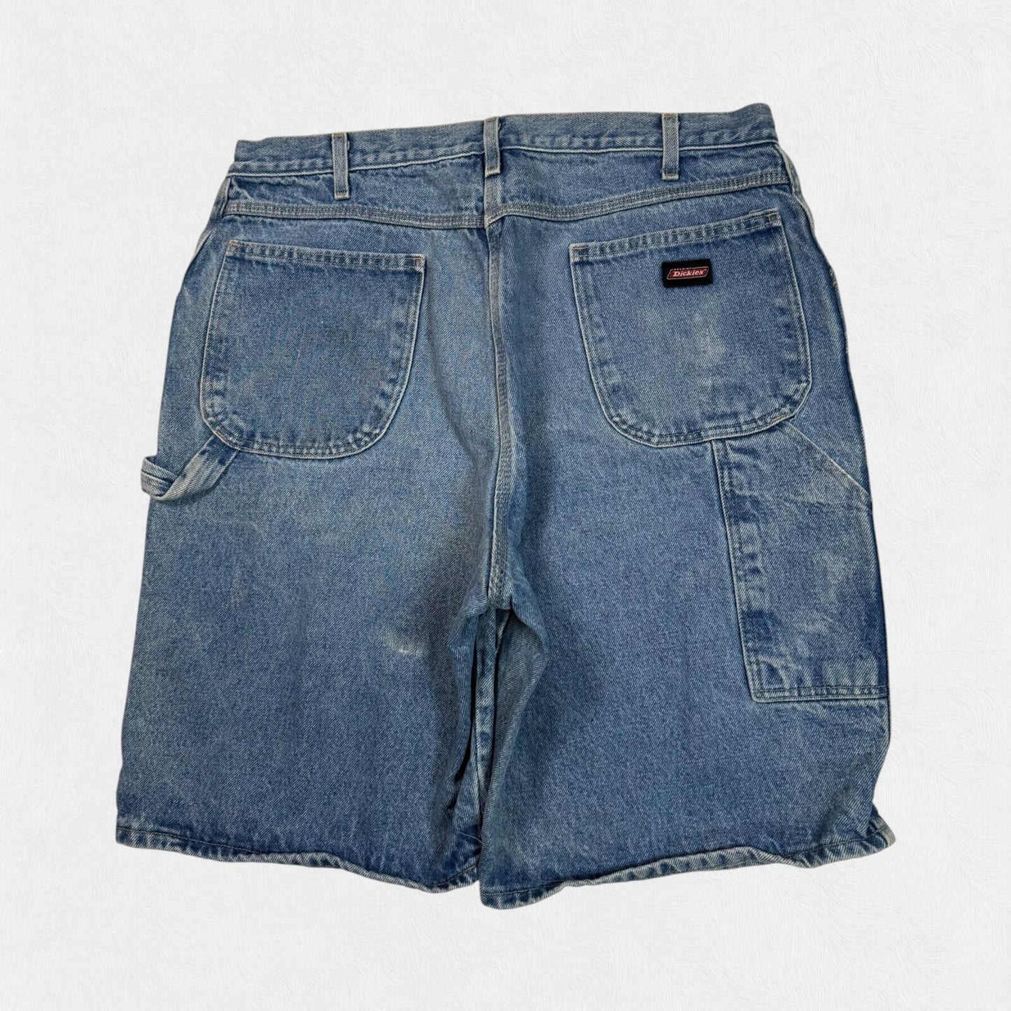 Vintage Dickies baggy carpenter denim shorts (W38)