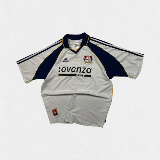 Vintage Bayer Leverkusen 2000-01 Adidas away football shirt (XL)