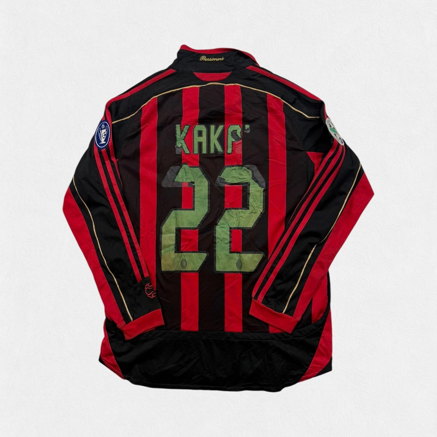 Vintage AC Milan 2006/07 Adidas Kaka football shirt (L)