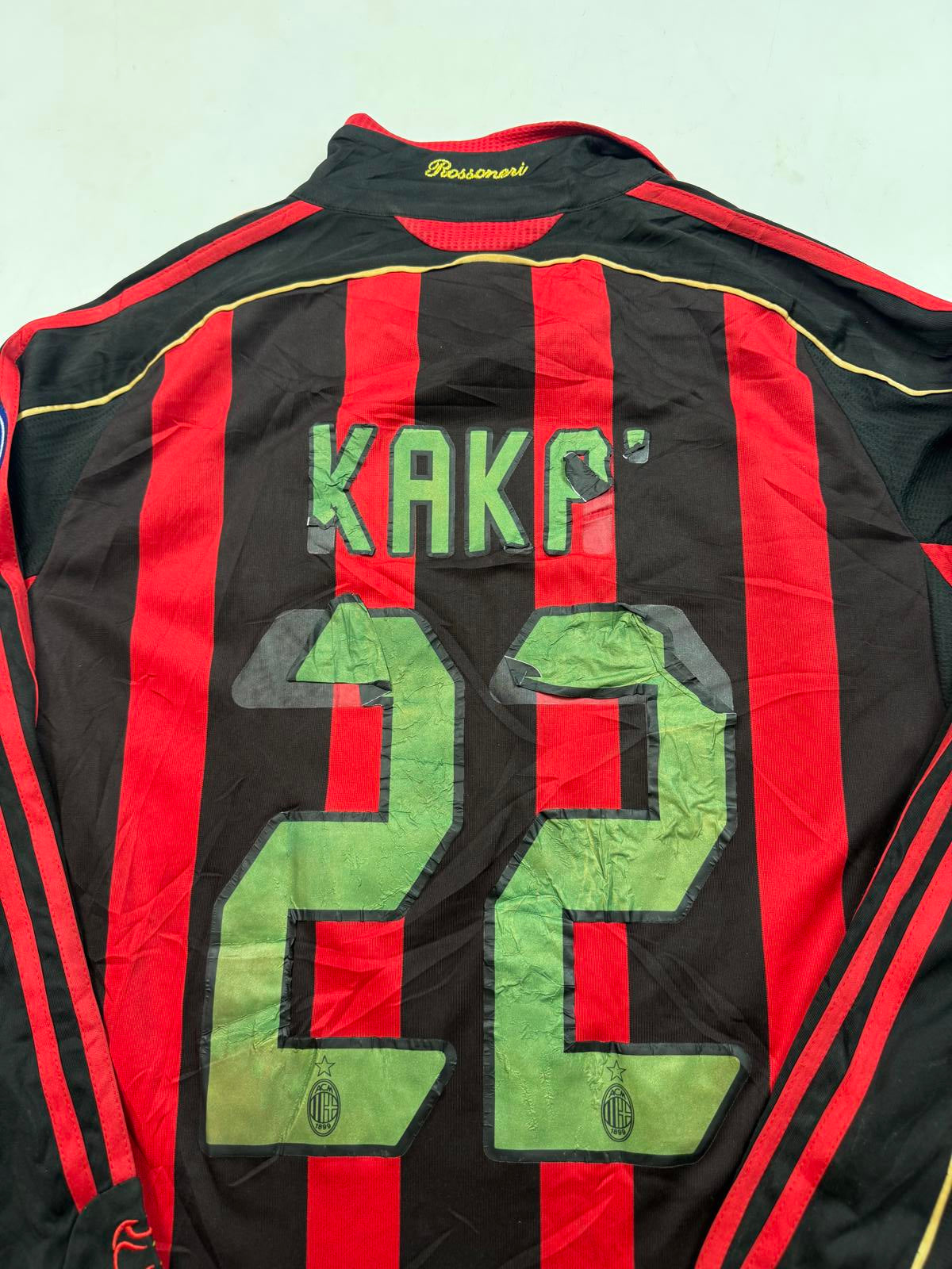 Vintage AC Milan 2006/07 Adidas Kaka football shirt (L)