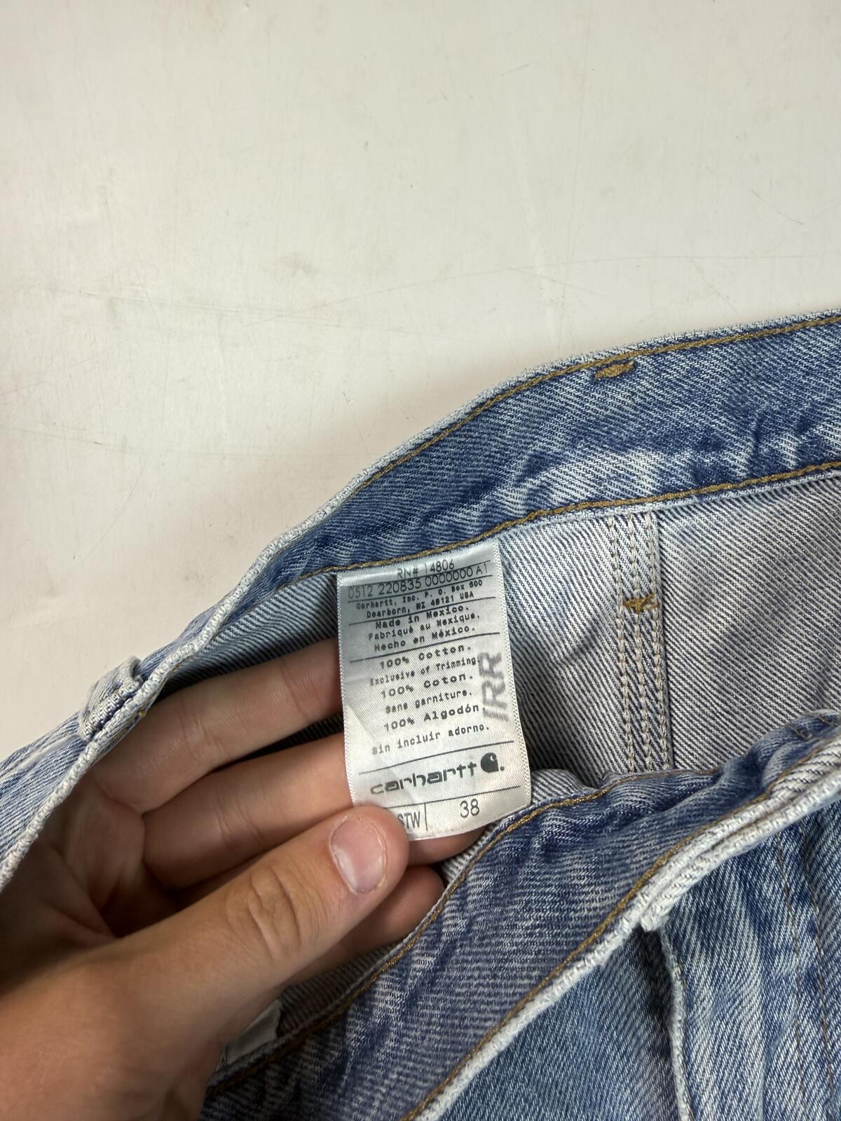 Carhartt baggy denim jean carpenter shorts jorts (W38)