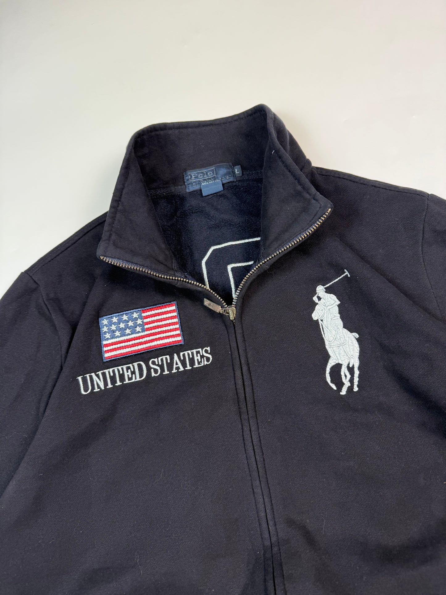 Vintage Polo Ralph Lauren USA big pony track top (L)