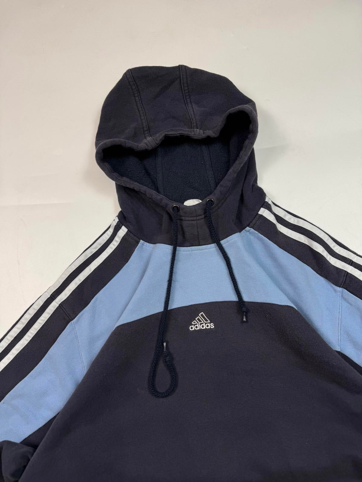 Vintage Adidas centre logo hoodie (L)