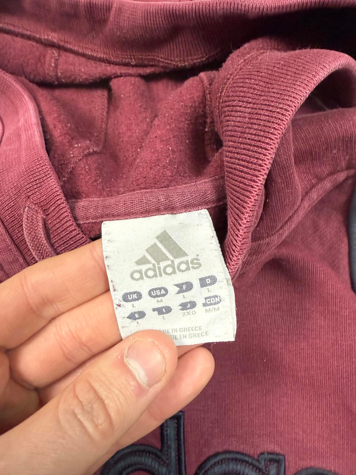 Vintage Adidas spell out hoodie (L)