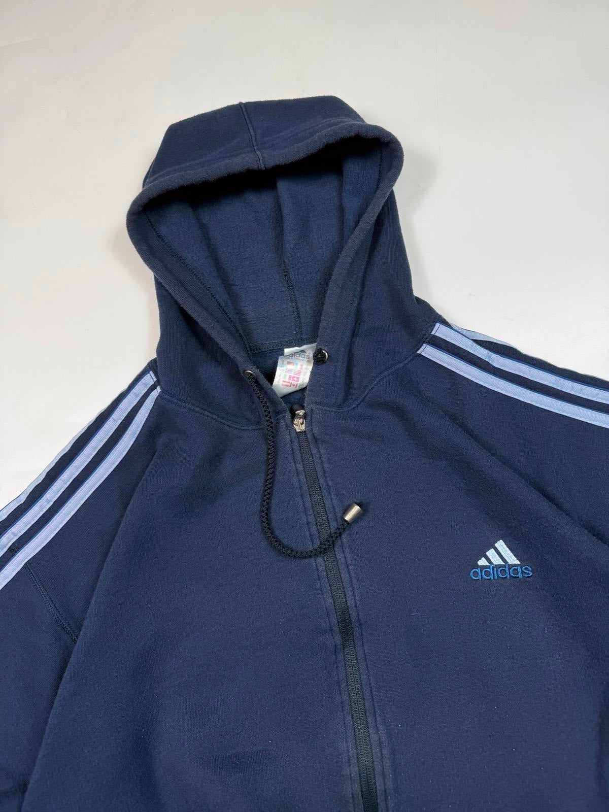 Vintage 90s Adidas zip up hoodie (M)