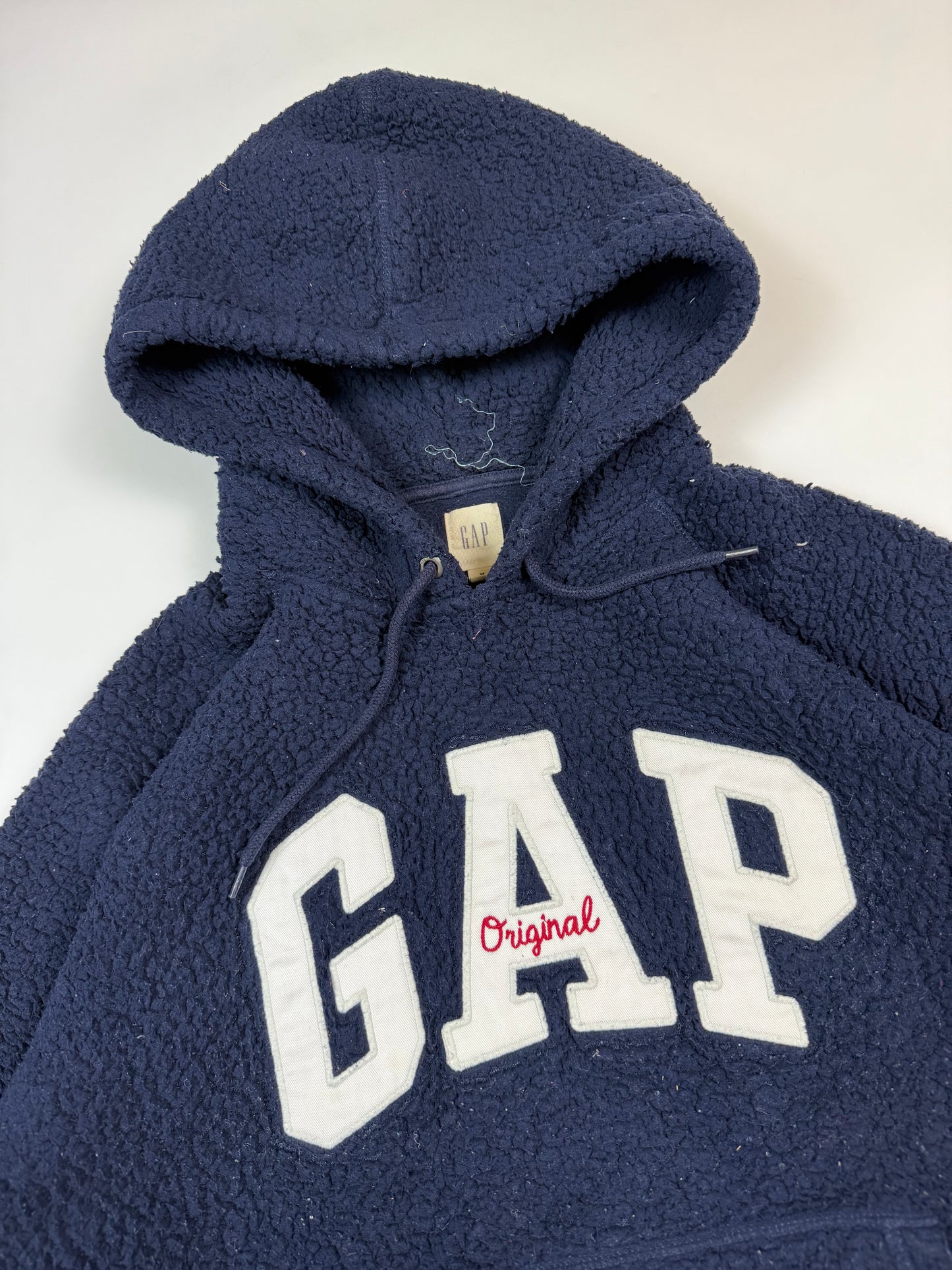 Gap spell out sherpa fleece hoodie (M)