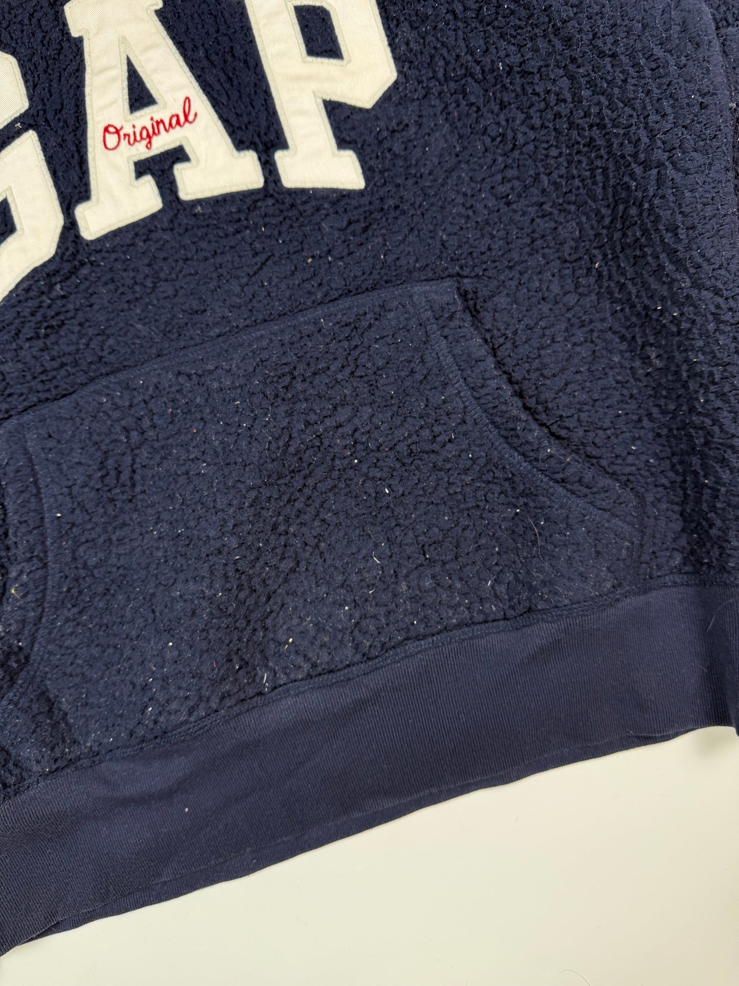 Gap spell out sherpa fleece hoodie (M)
