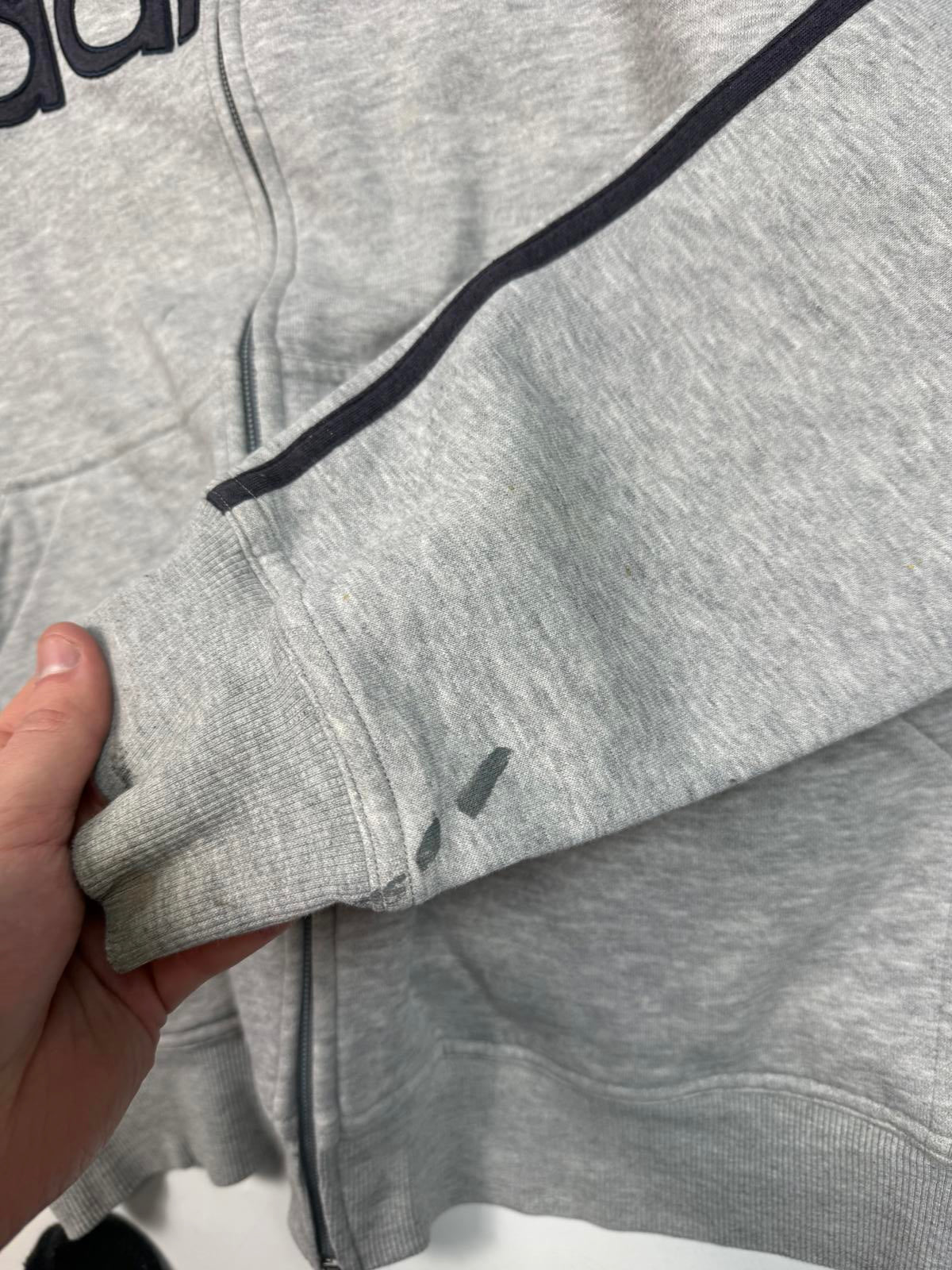 Vintage Adidas spell out full zip hoodie (L)