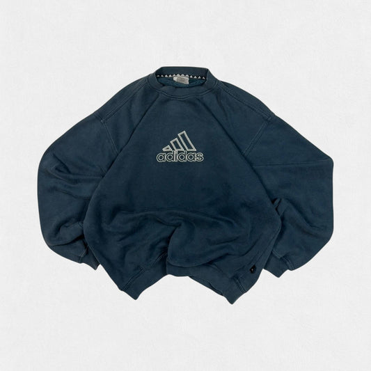 Vintage 90s Adidas centre logo sweatshirt (L)