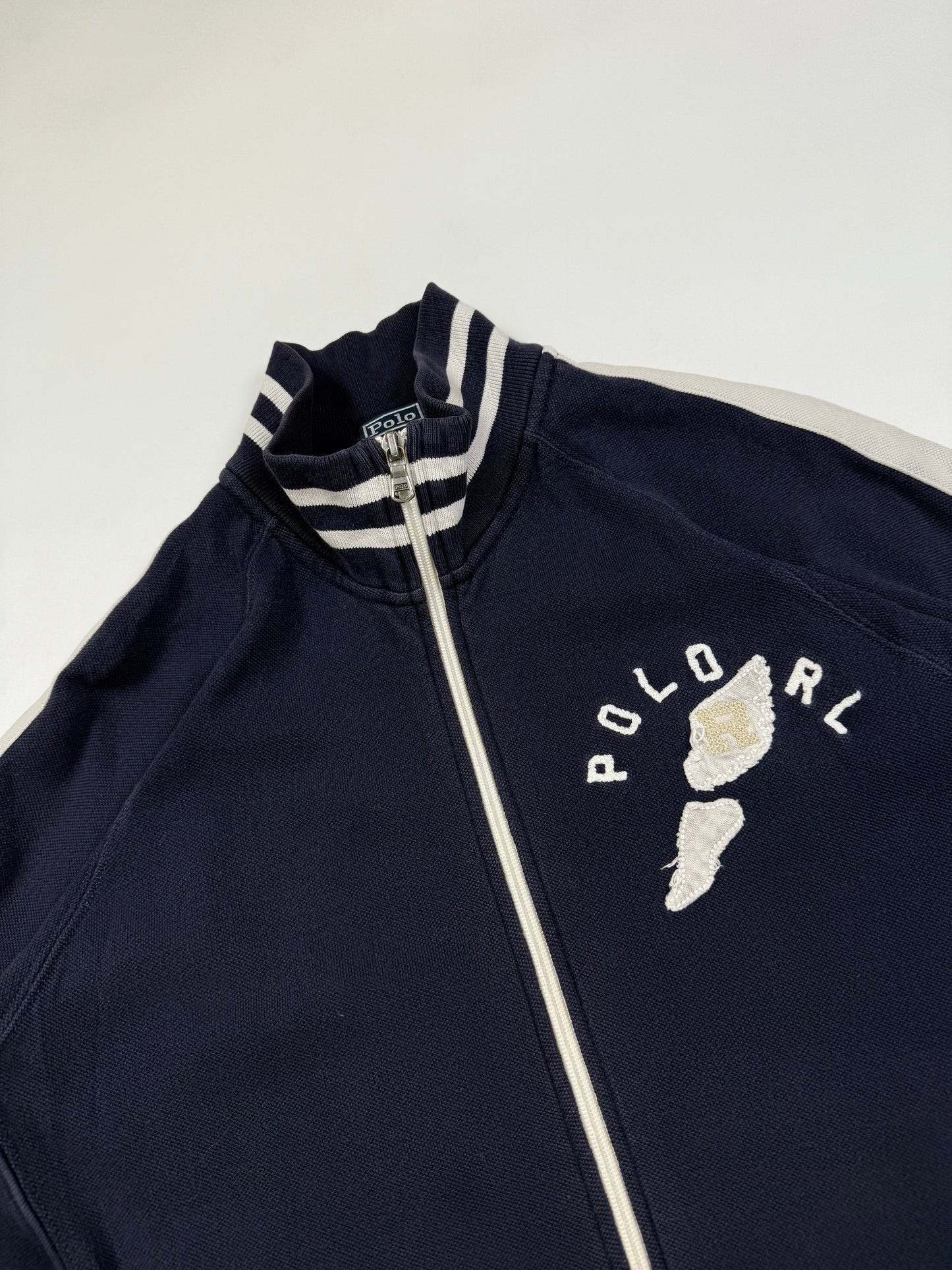 Vintage Polo Ralph Lauren side stripe track top (M)