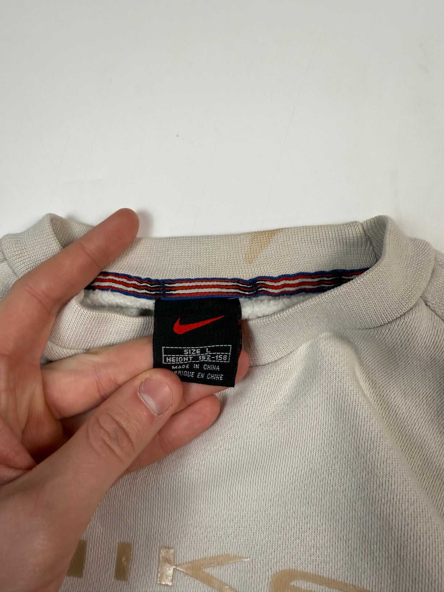 Vintage 90s Nike spell out sweatshirt (S)