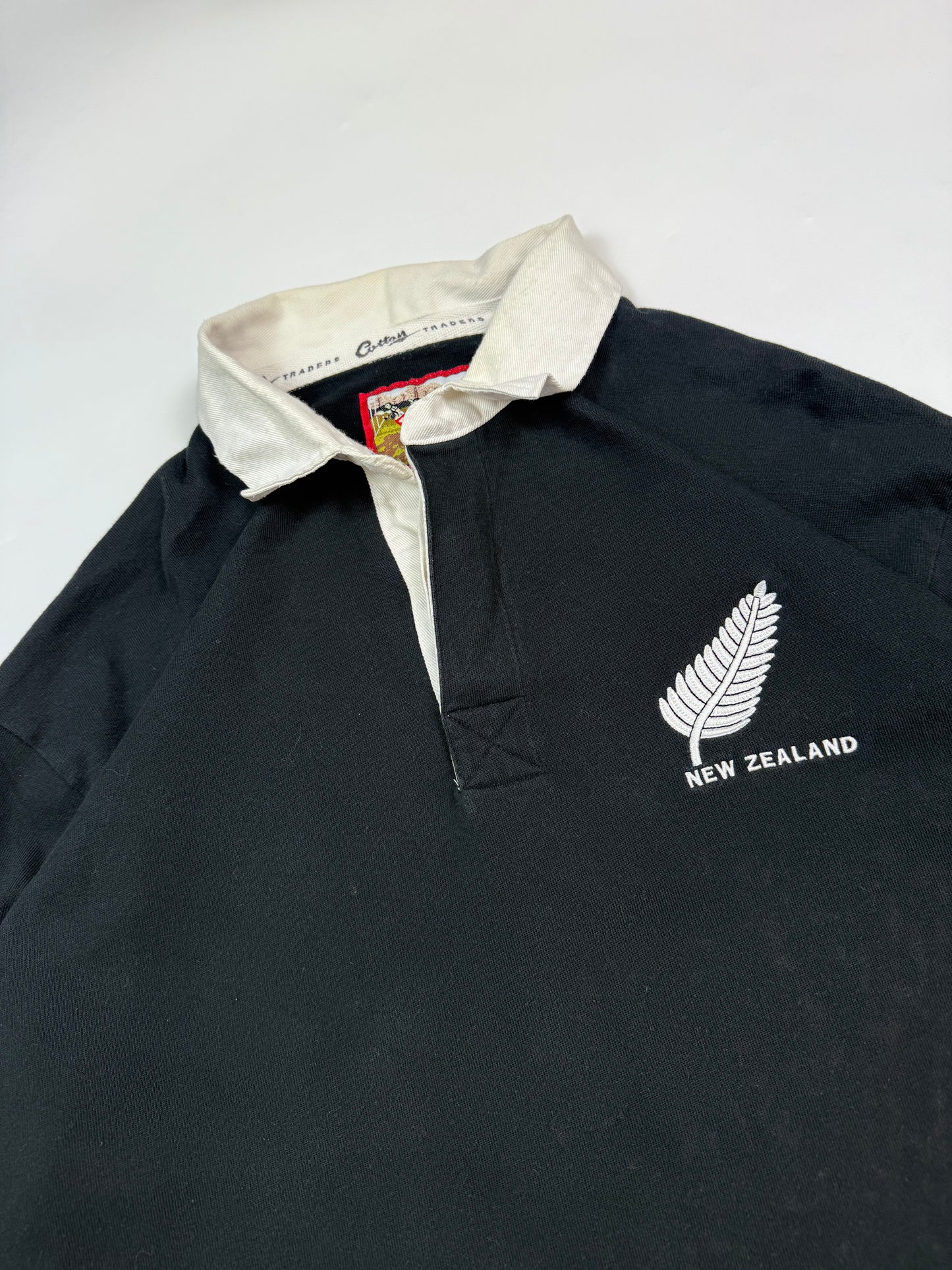 Vintage 90s New Zealand Cotton Traders rugby union shirt (XL)