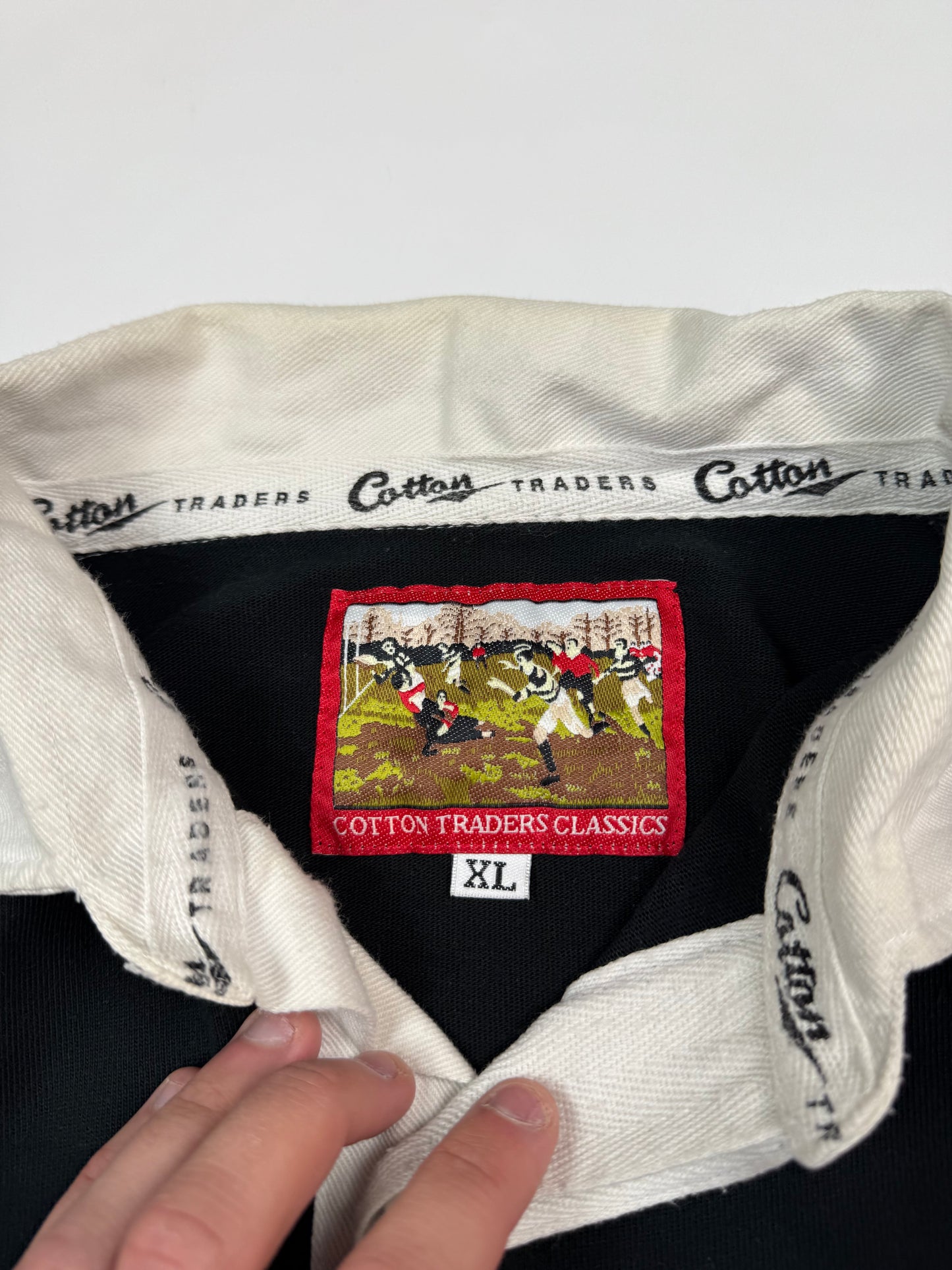 Vintage 90s New Zealand Cotton Traders rugby union shirt (XL)