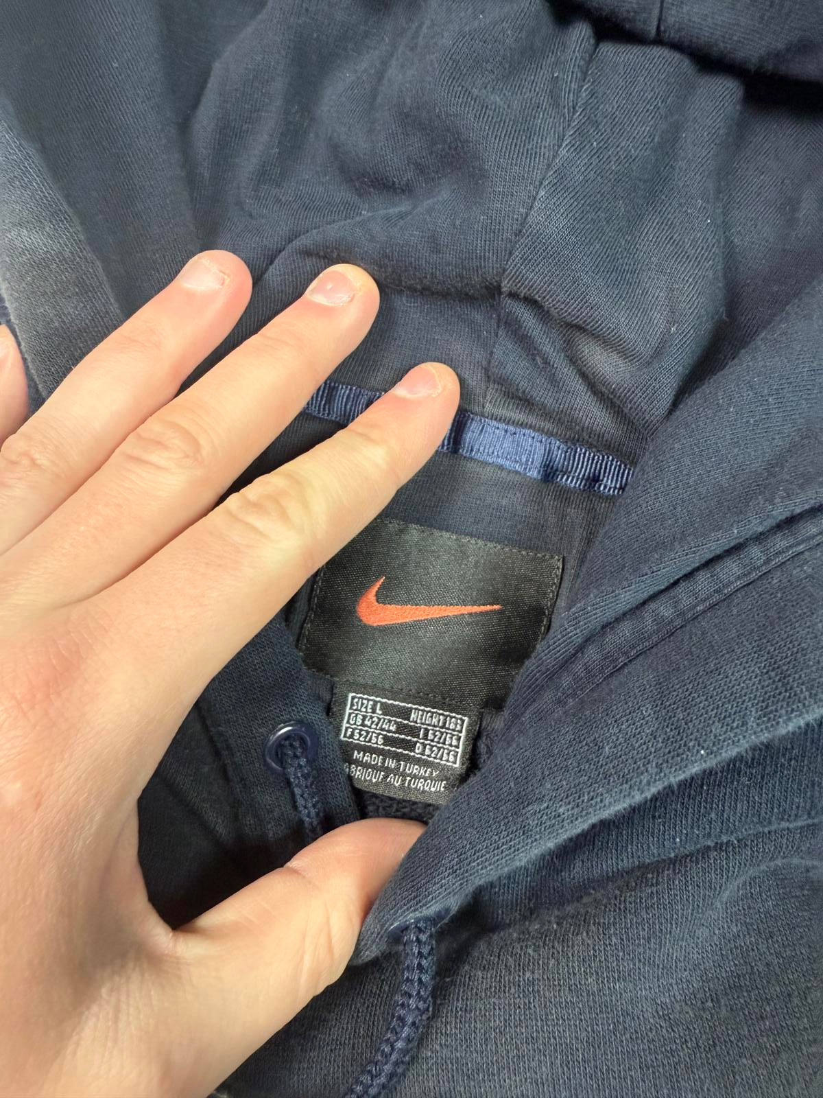 Vintage 90s Nike mini swoosh hoodie (L)