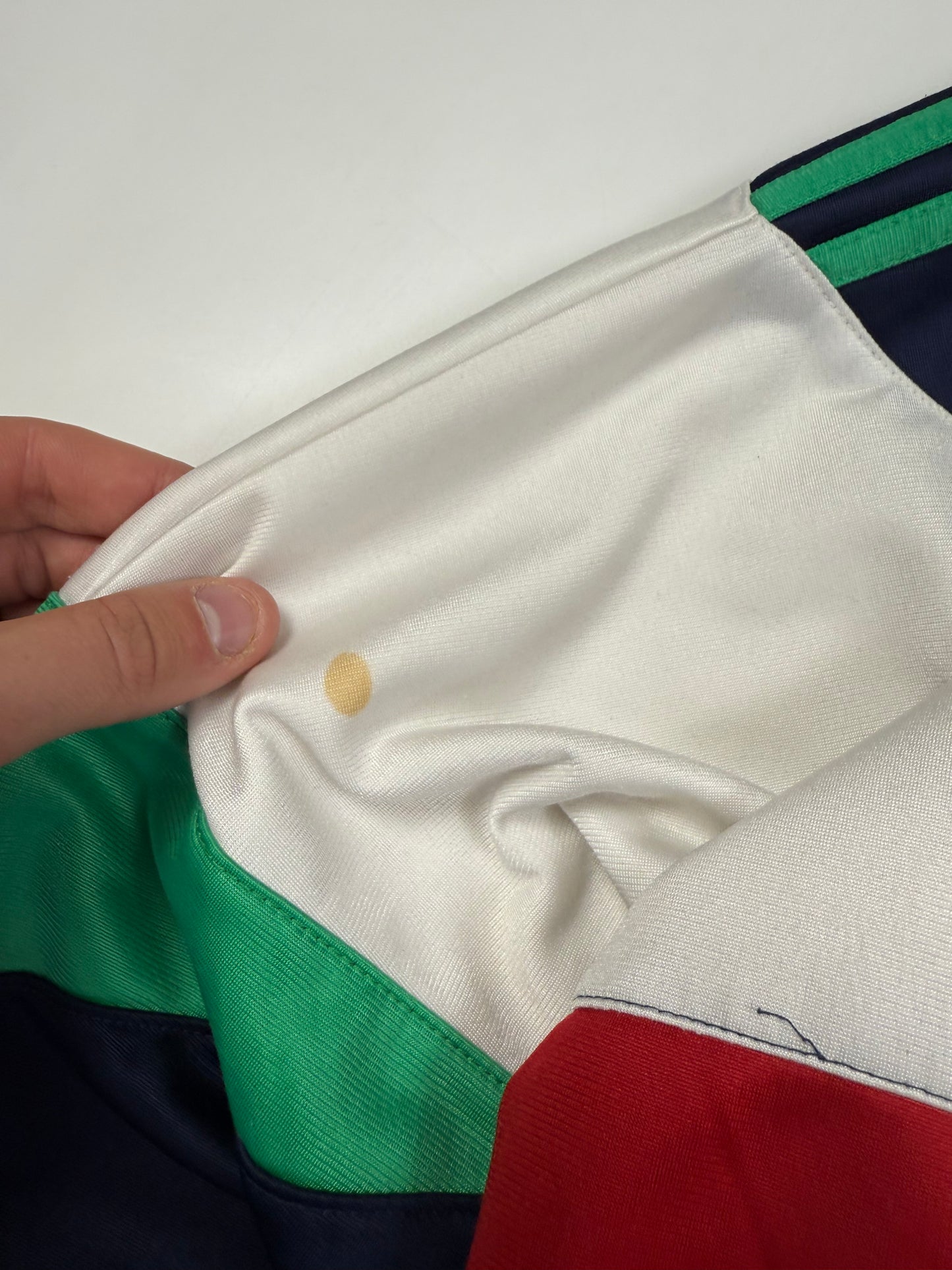 Vintage 90s Adidas originals colour block track jacket (L)