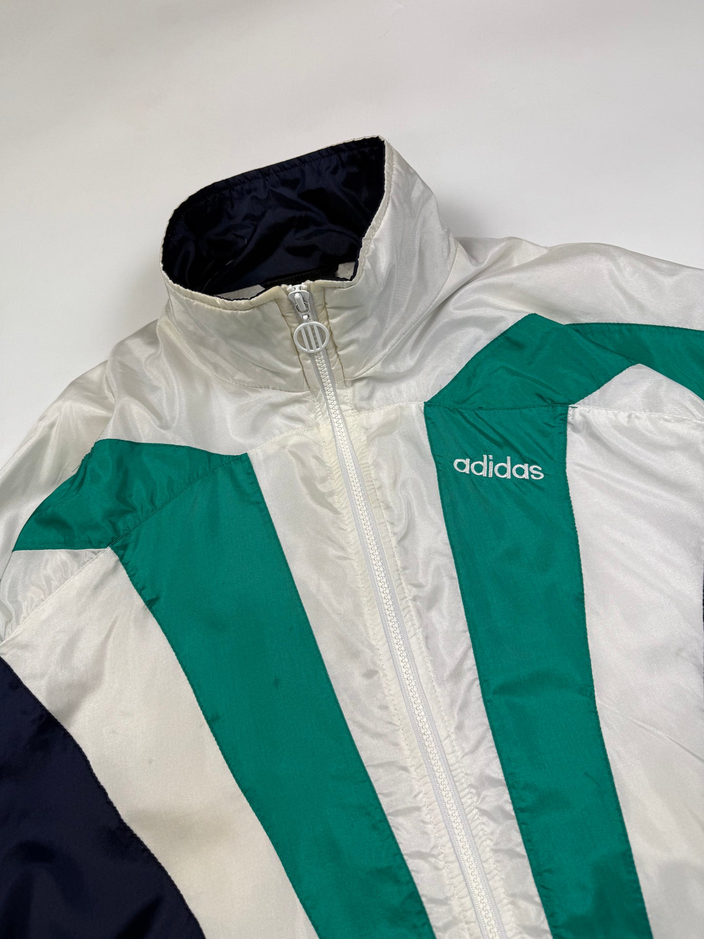 Vintage 90s adidas colour block track jacket (L)