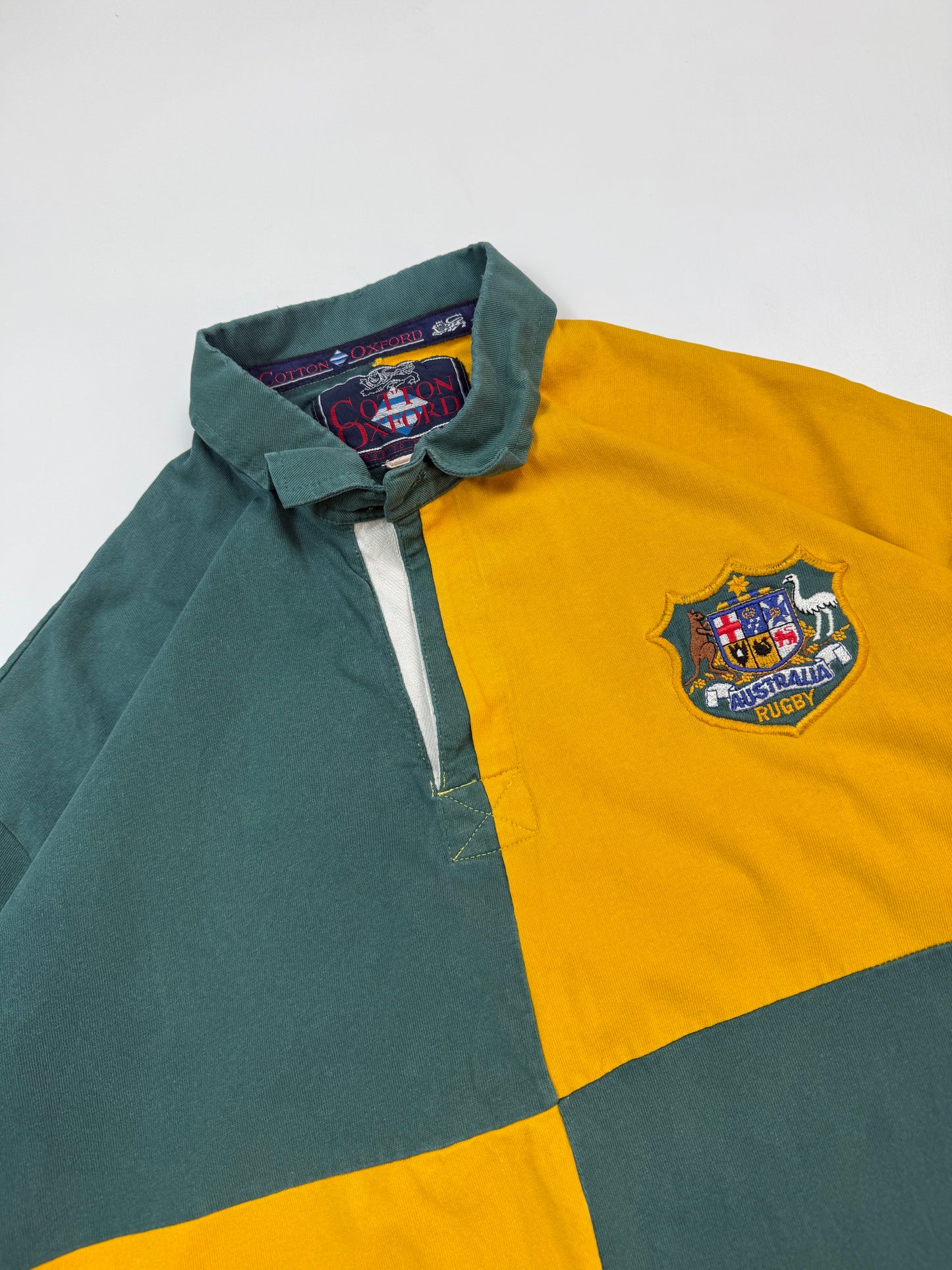 Vintage 90s Australia Cotton Oxford rugby union shirt (XL)