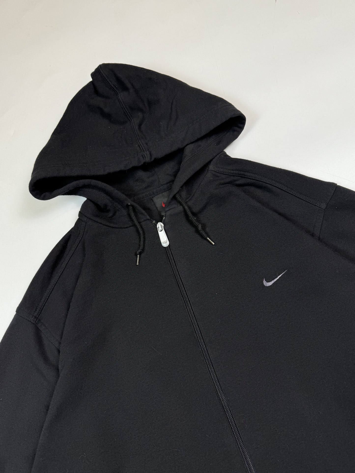 Vintage 90s Nike mini swoosh zip up hoodie (L)