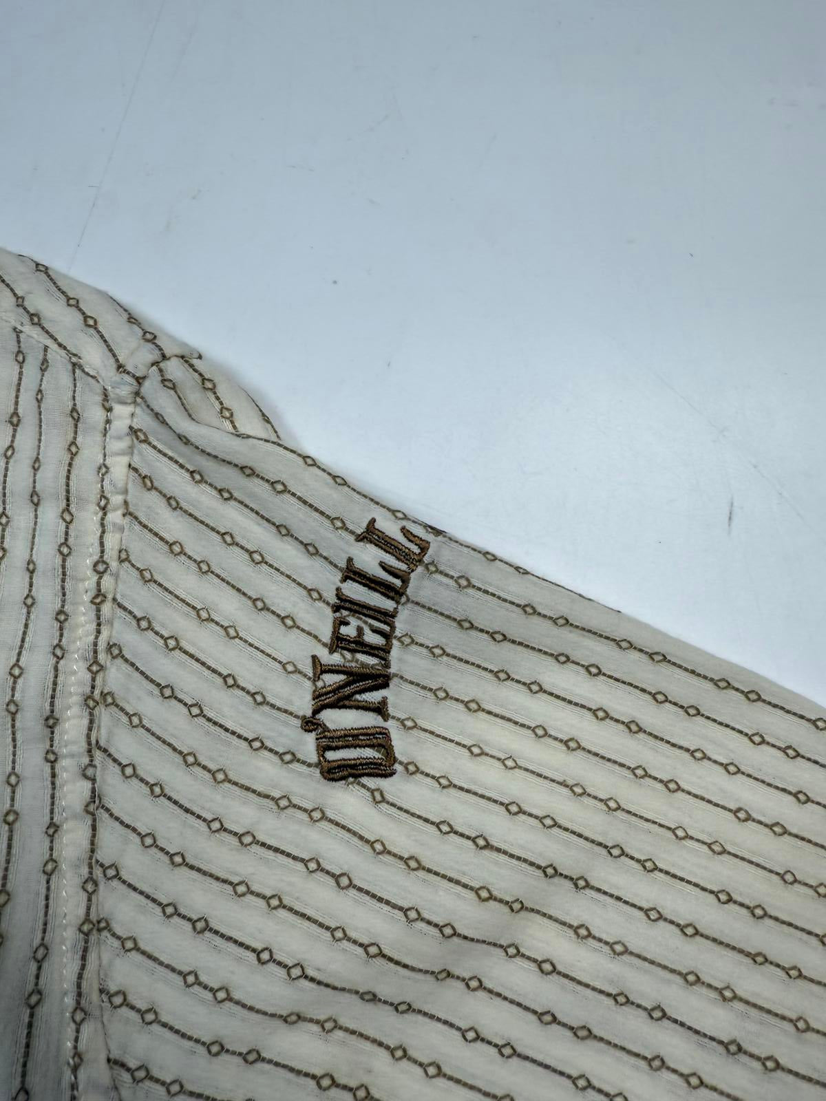 Vintage Y2K O'neill striped short sleeve shirt (L)