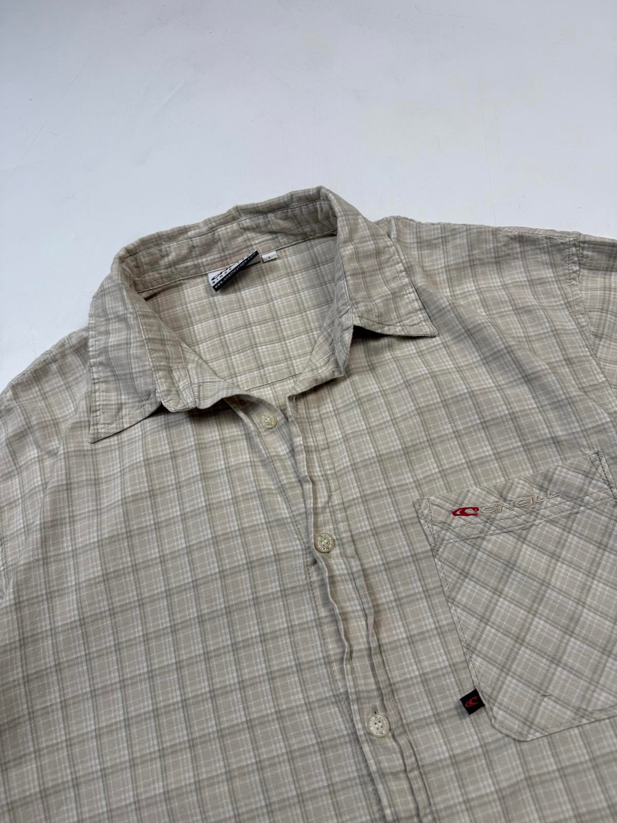 Vintage Y2K O'neill checkered short sleeve shirt (L)
