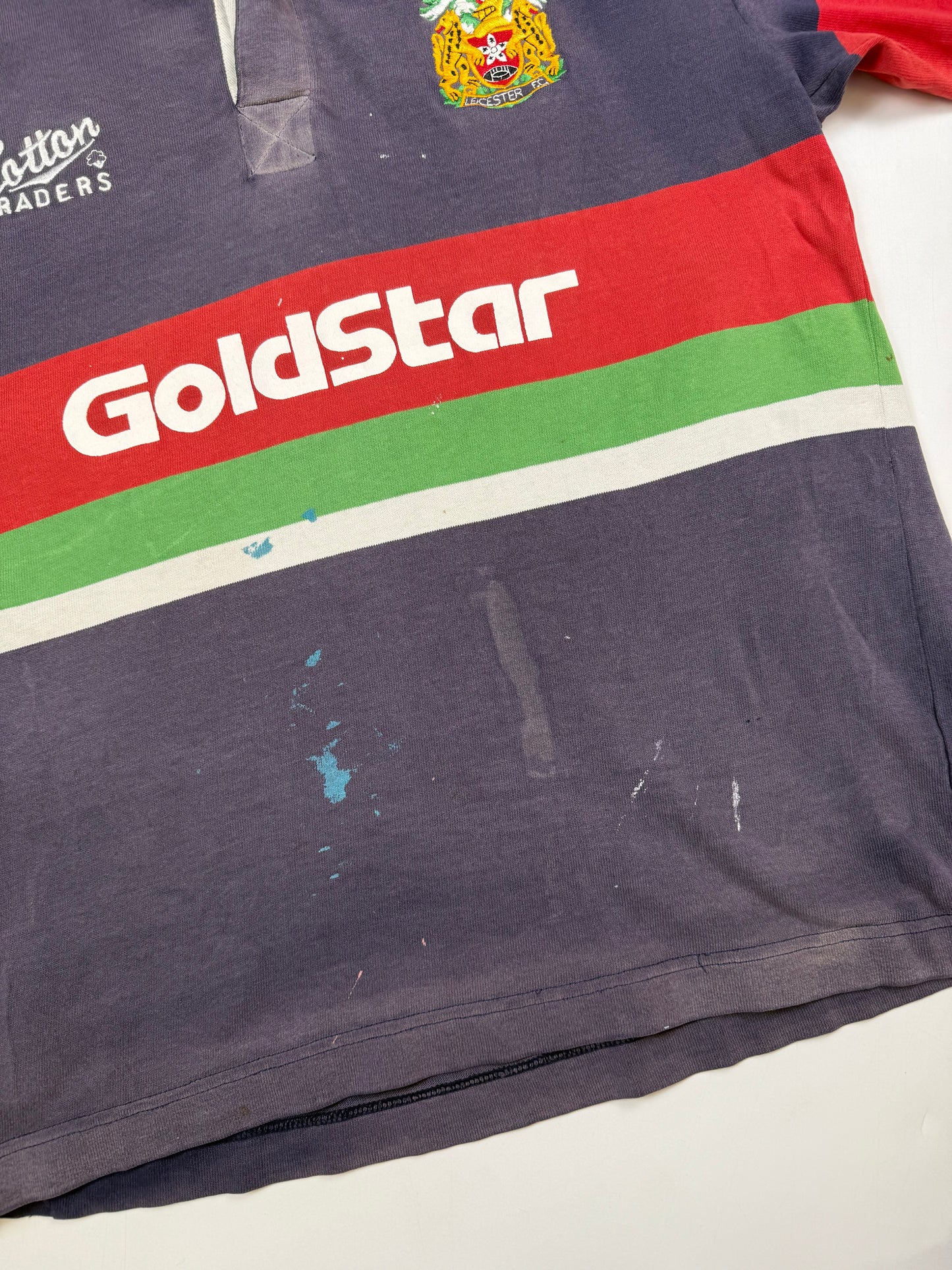 Vintage Leicester Tigers 1996/97 Cotton Traders away rugby shirt (L)