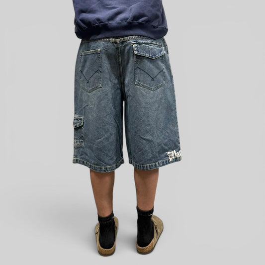 Vintage Y2K baggy hip hop denim jean shorts jorts (W36)