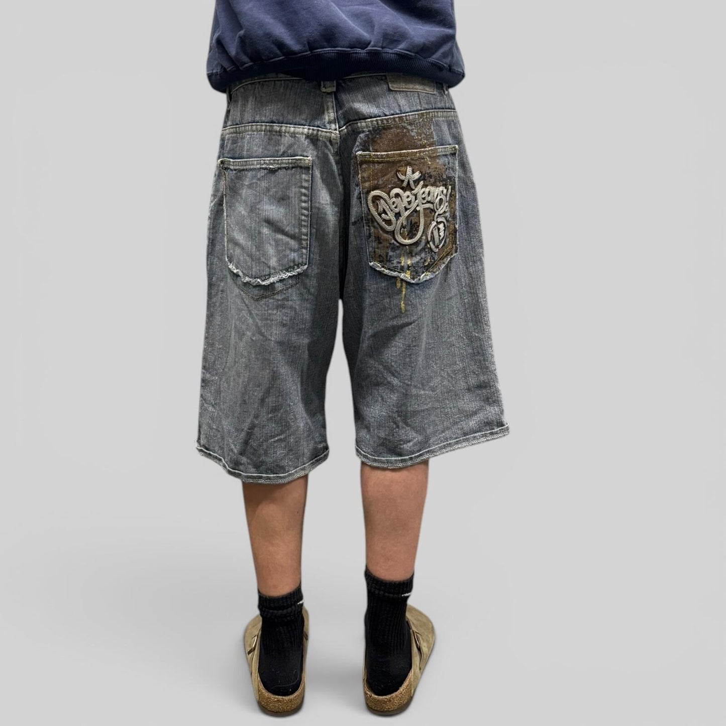 Vintage Y2K Pepe jeans baggy hip hop shorts (W36)