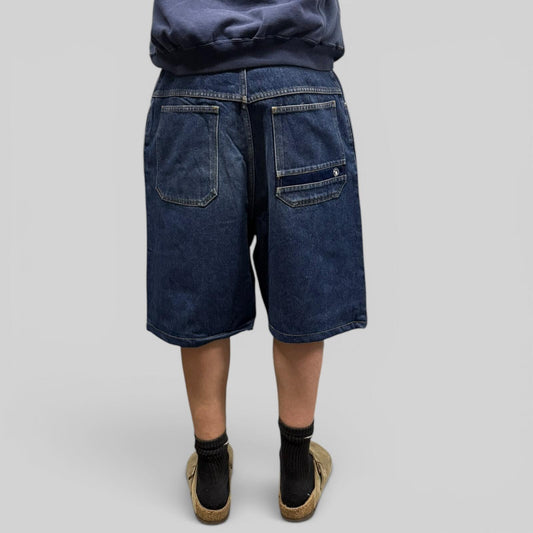 Vintage Y2K baggy hip hop denim jean shorts (W34)