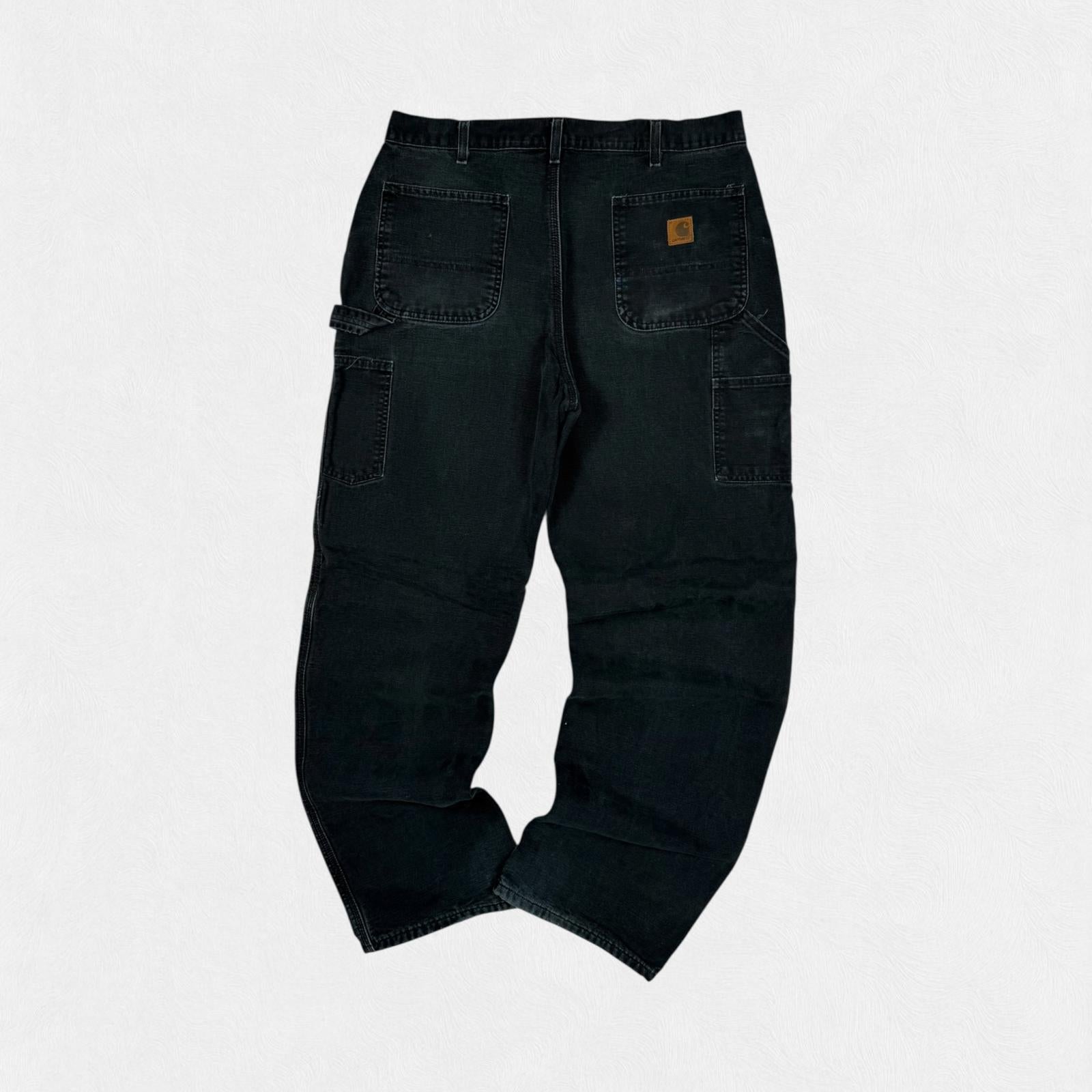 Vintage Carhartt fleece lined baggy carpenter pants (W36)