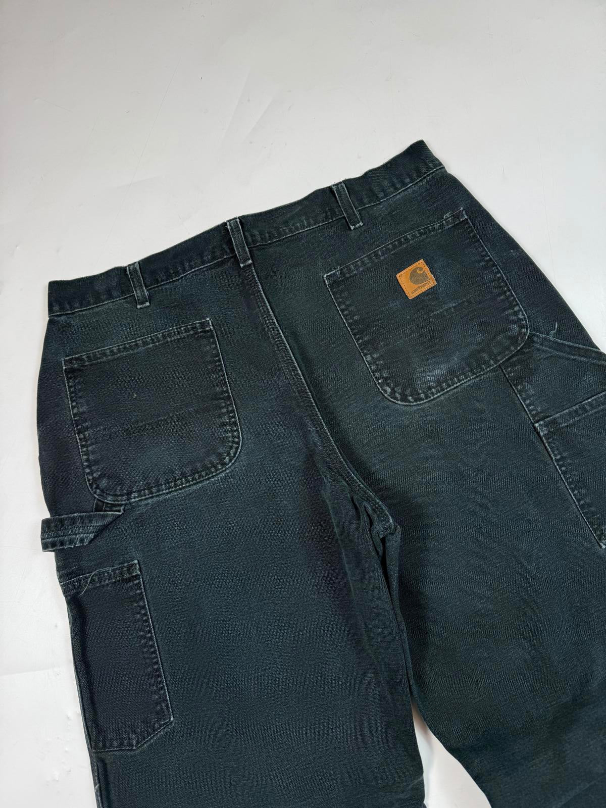 Vintage Carhartt fleece lined baggy carpenter pants (W36)