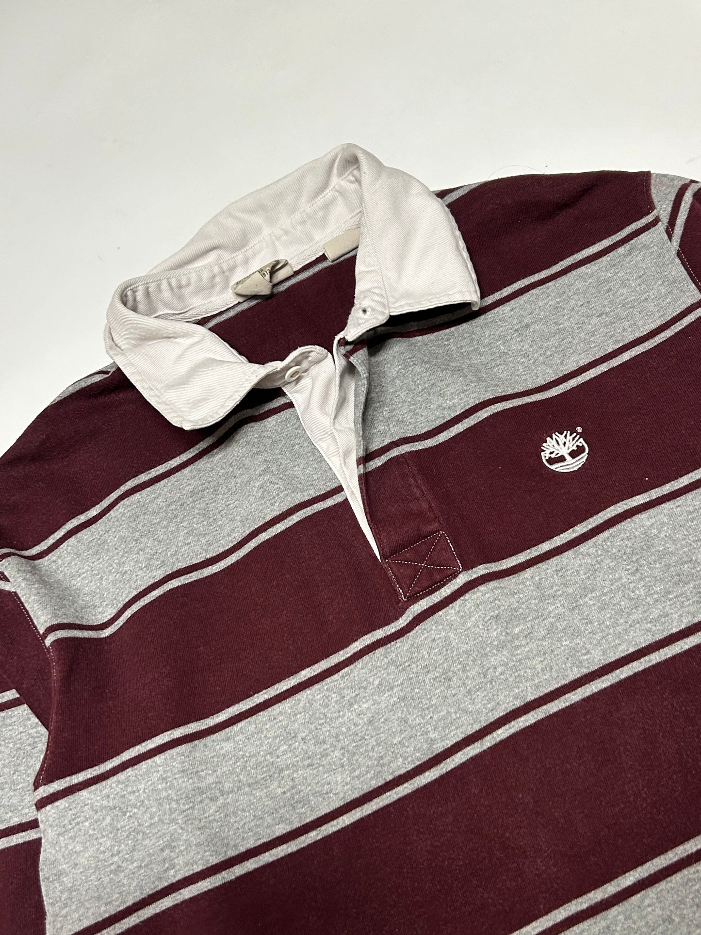 Vintage Timberland striped rugby polo (L)